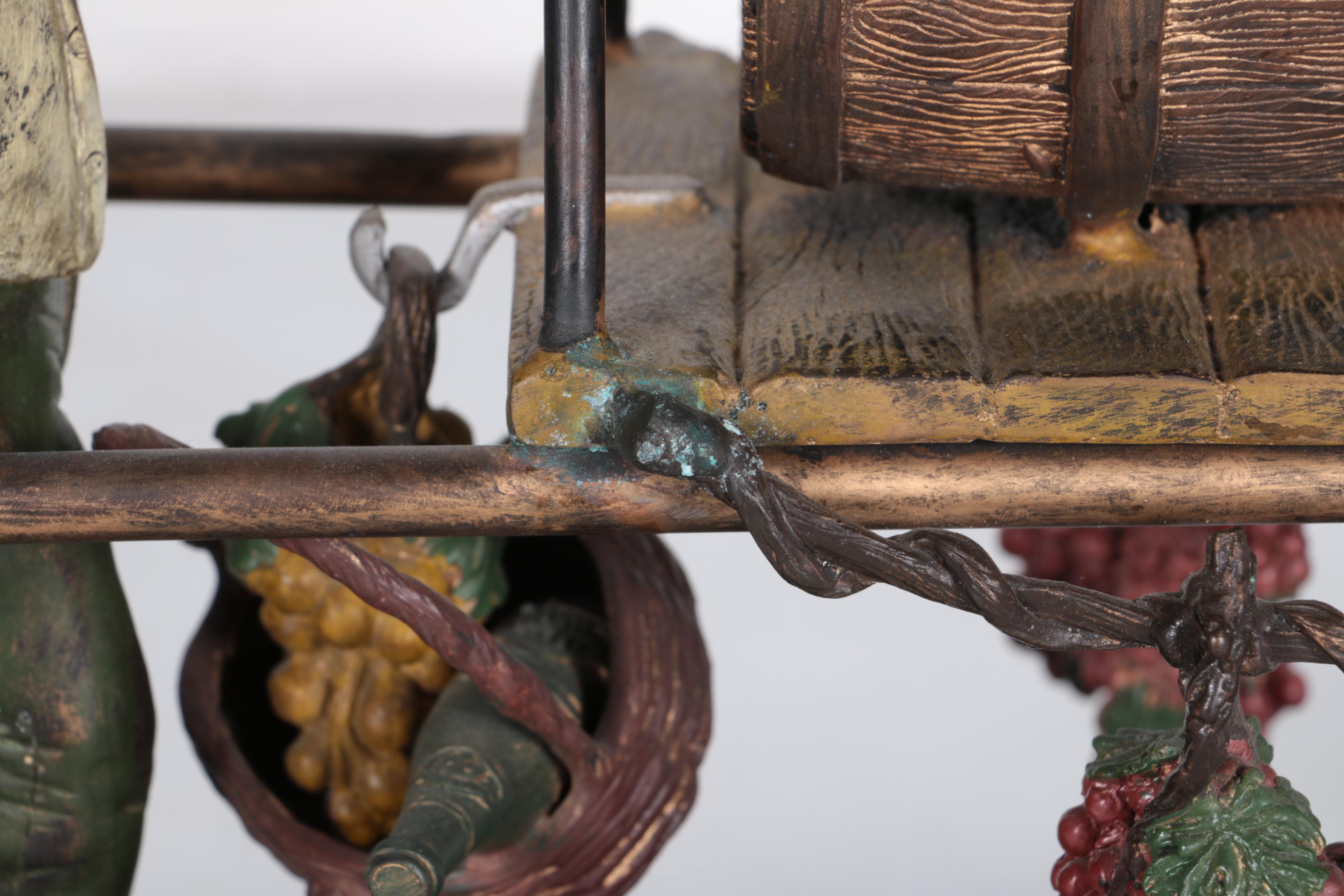 "Vino" Metal Figurine Display