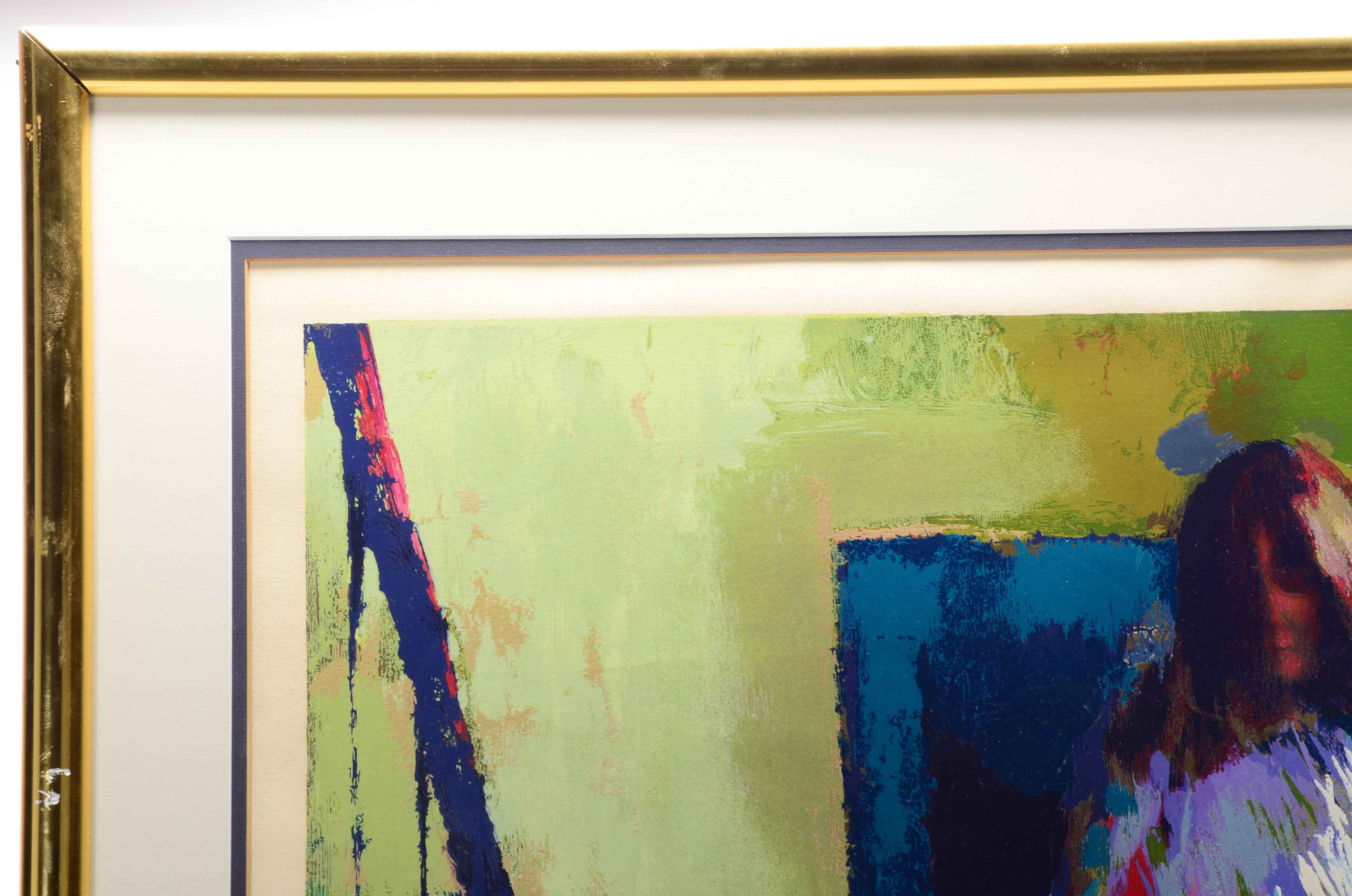 Nicola Simbari Signed Artist's Proof Serigraph "L'Escalier"