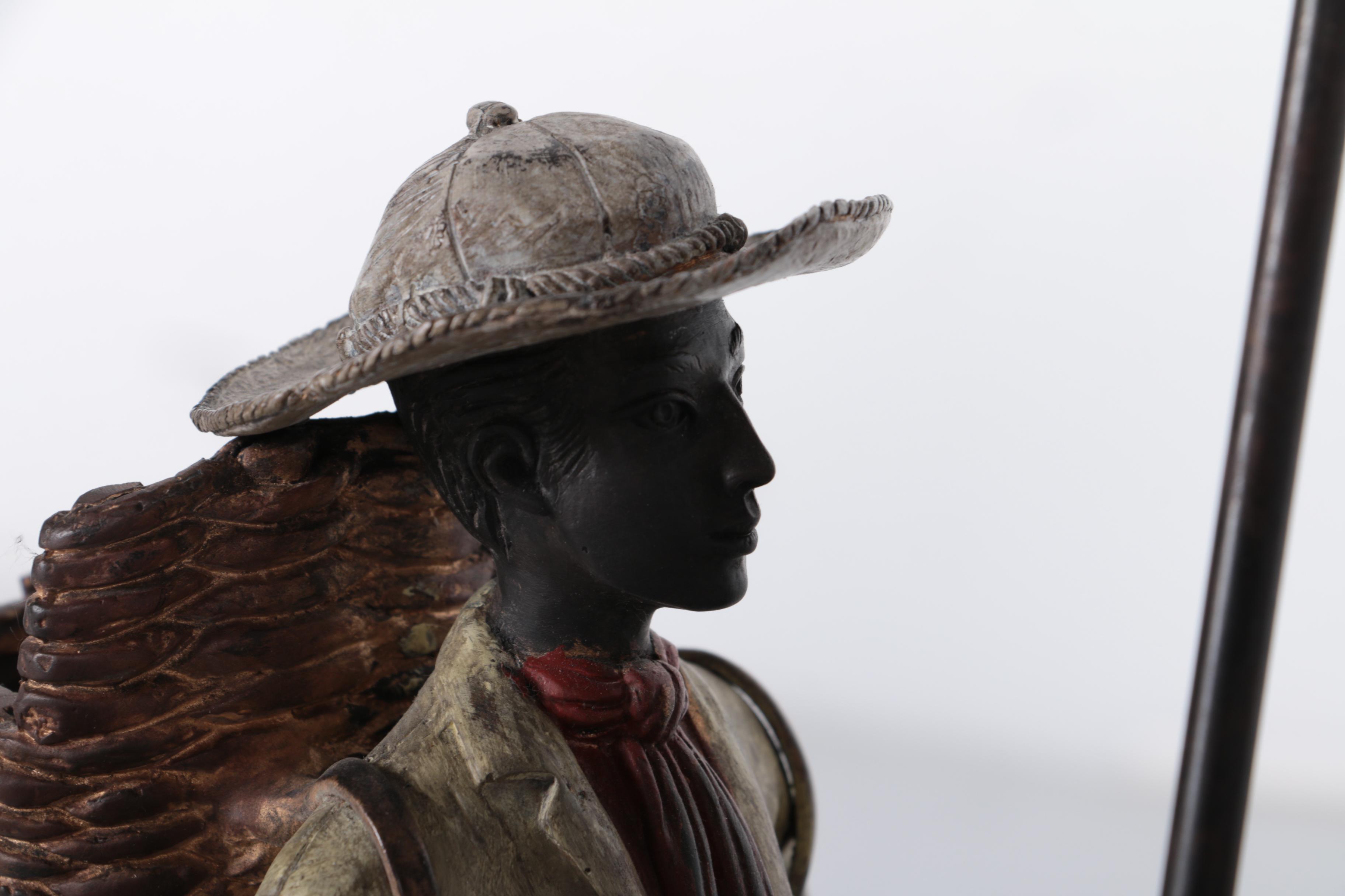 "Vino" Metal Figurine Display