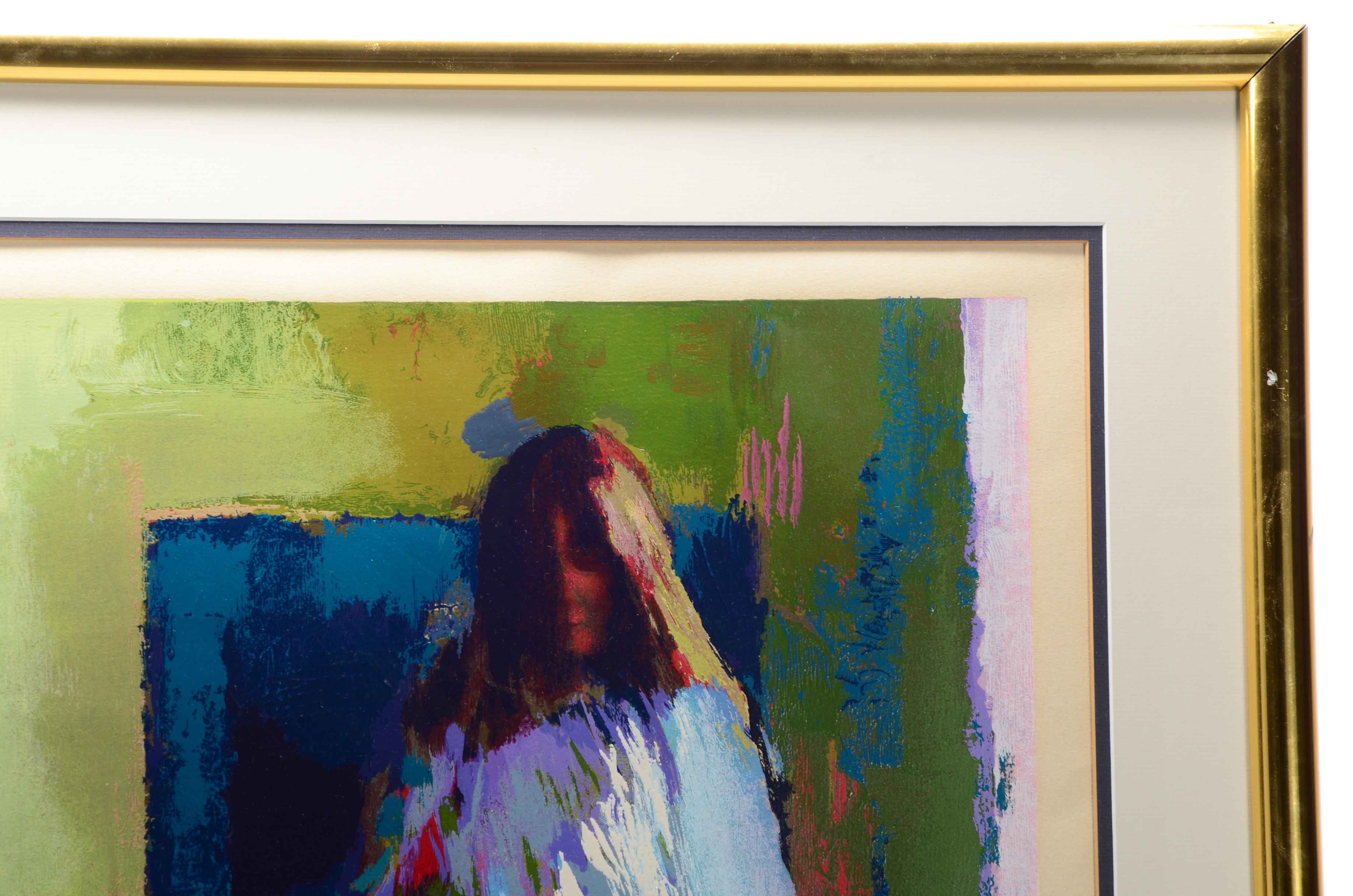 Nicola Simbari Signed Artist's Proof Serigraph "L'Escalier"