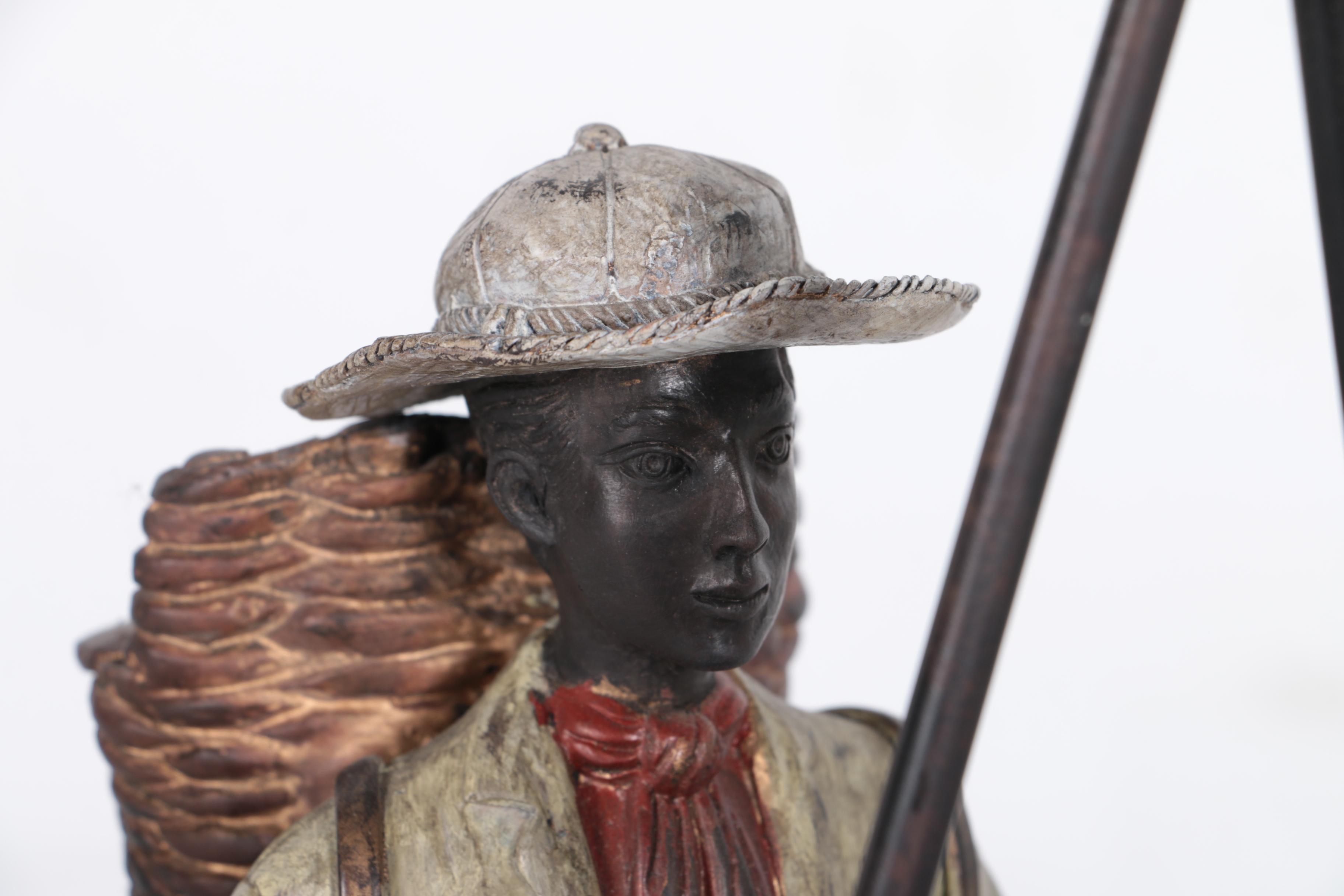 "Vino" Metal Figurine Display