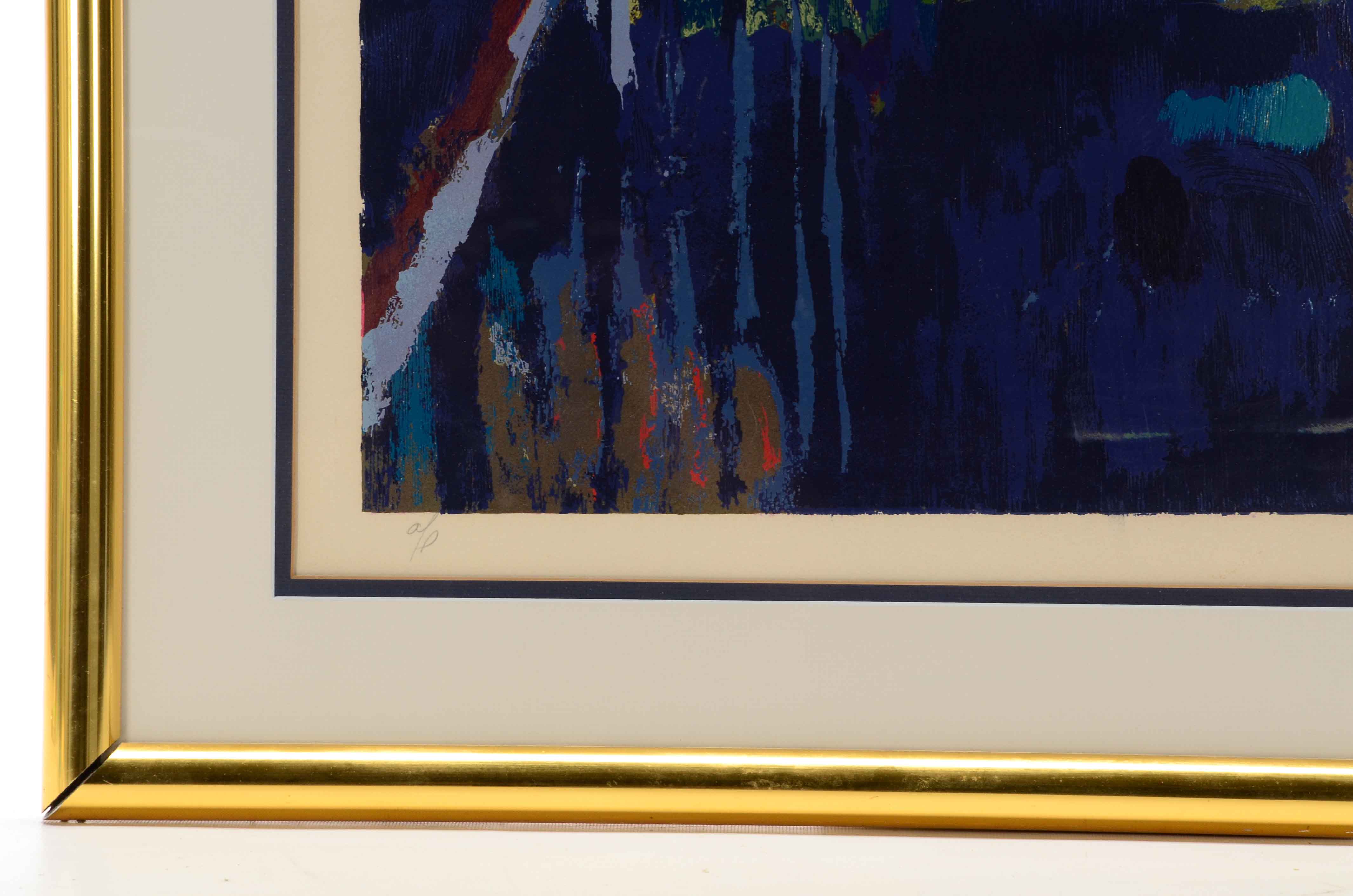 Nicola Simbari Signed Artist's Proof Serigraph "L'Escalier"