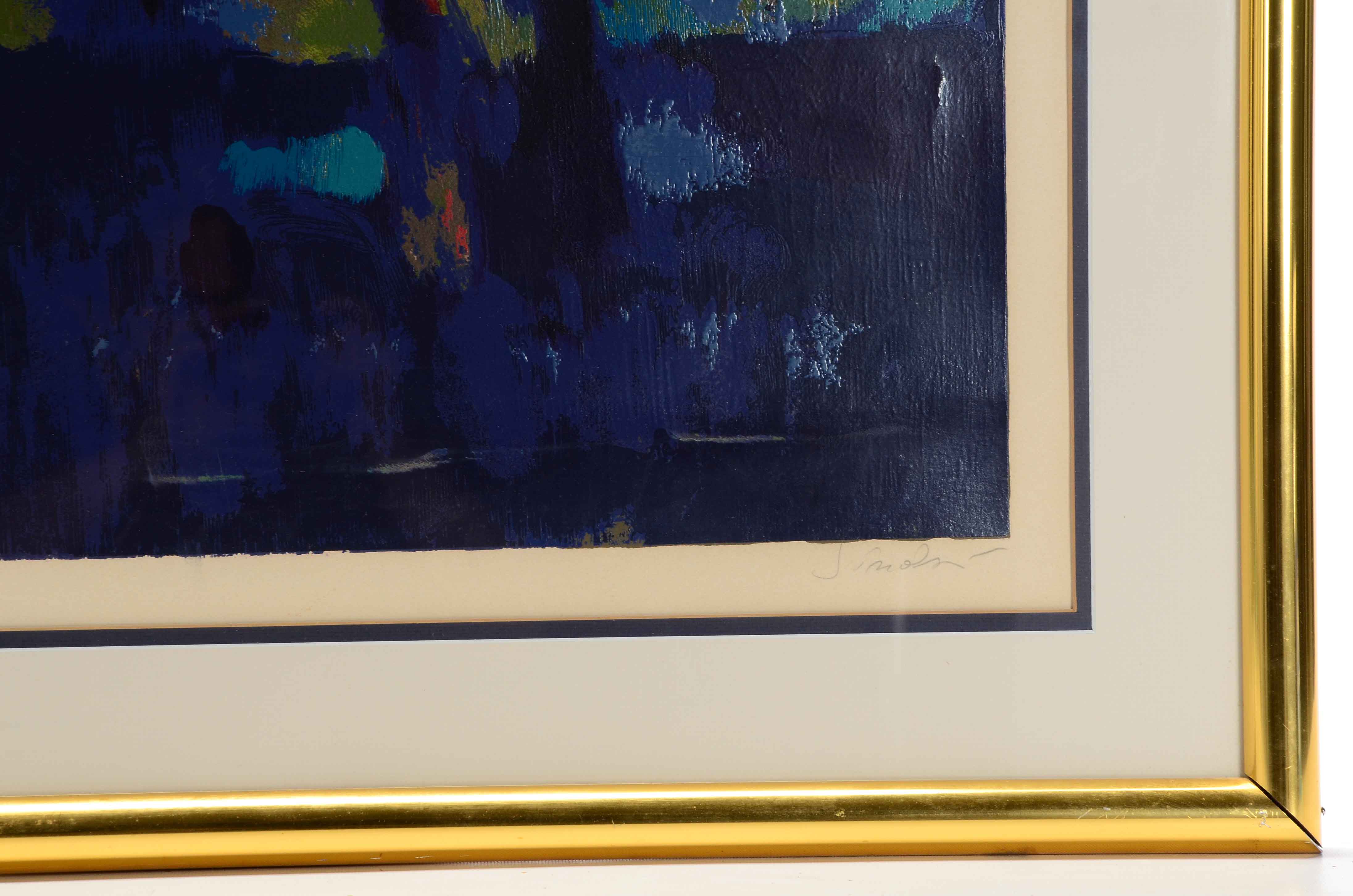 Nicola Simbari Signed Artist's Proof Serigraph "L'Escalier"