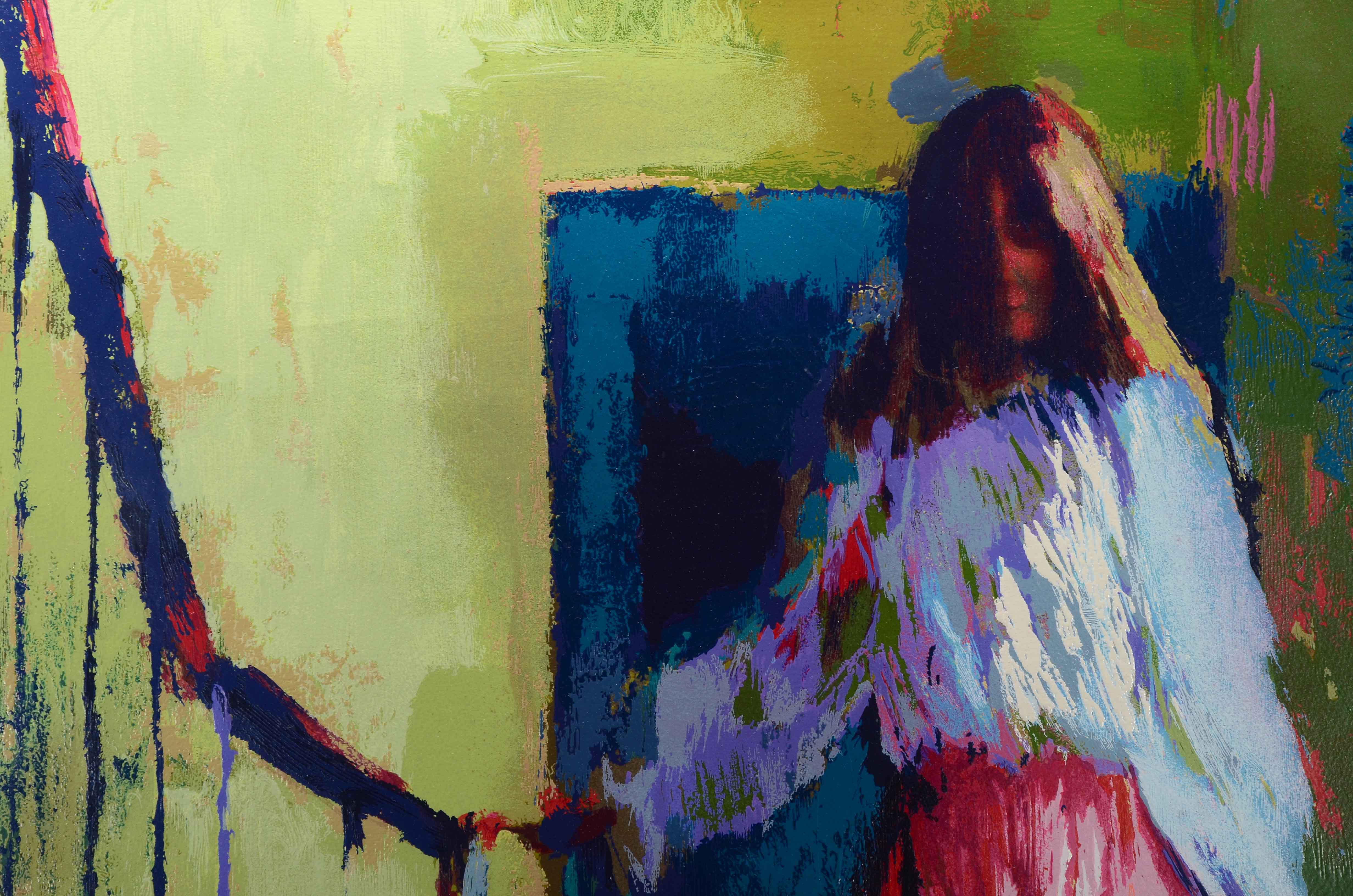 Nicola Simbari Signed Artist's Proof Serigraph "L'Escalier"