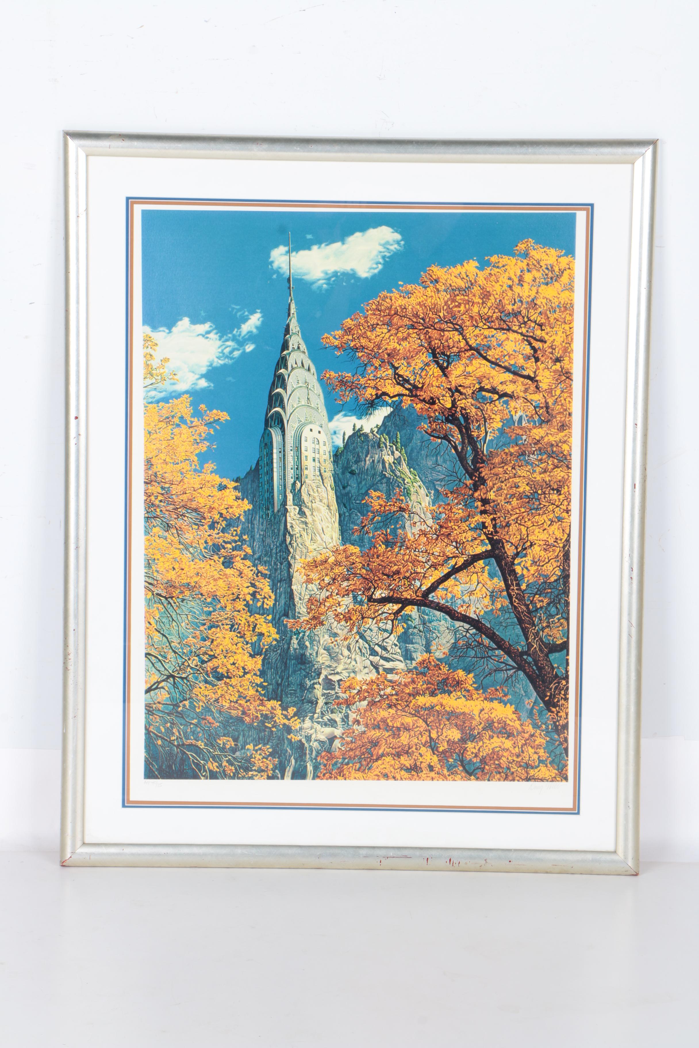 Doug Webb Limited Edition Lithograph on Paper "Reconstruction"