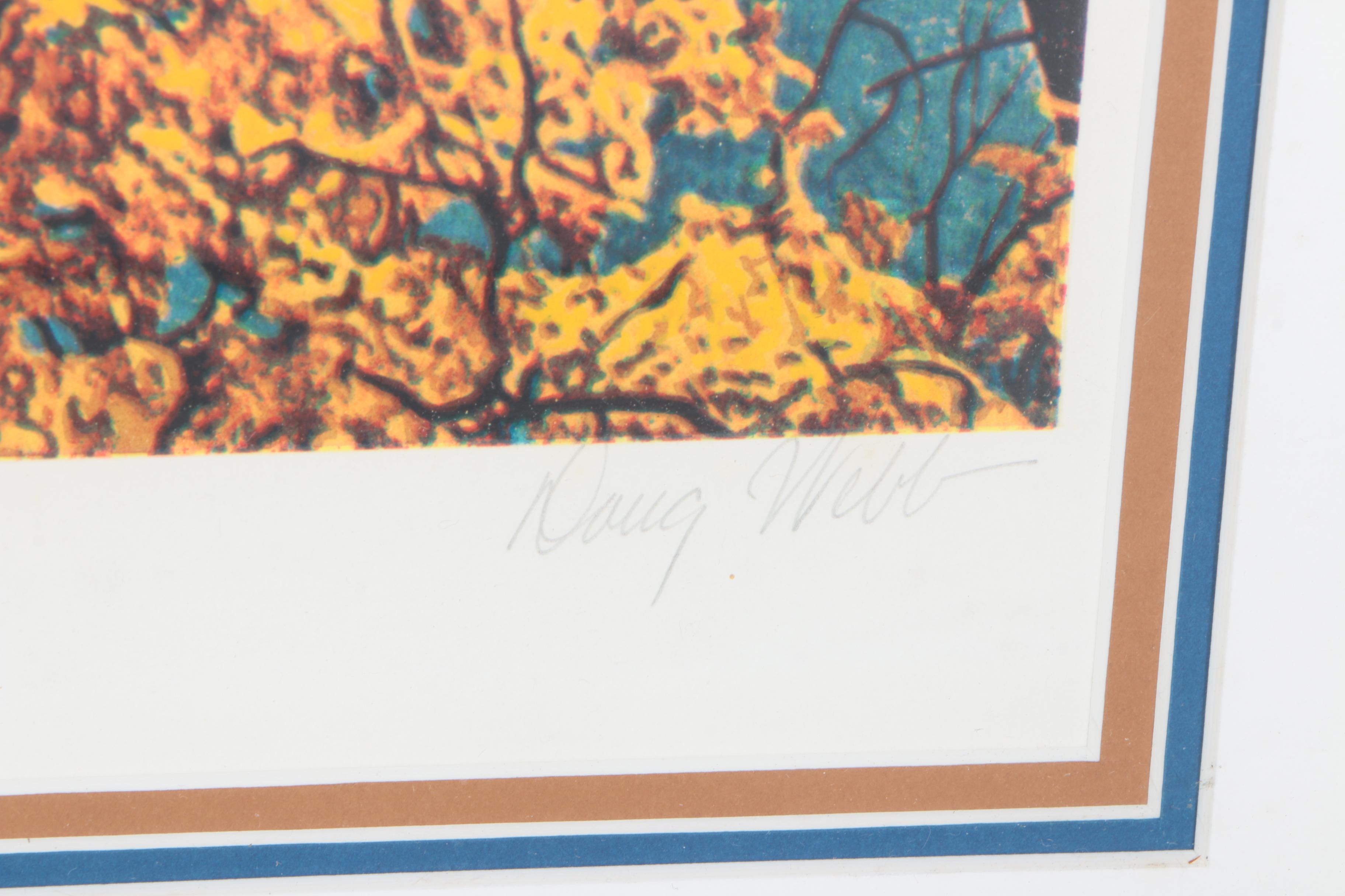 Doug Webb Limited Edition Lithograph on Paper "Reconstruction"