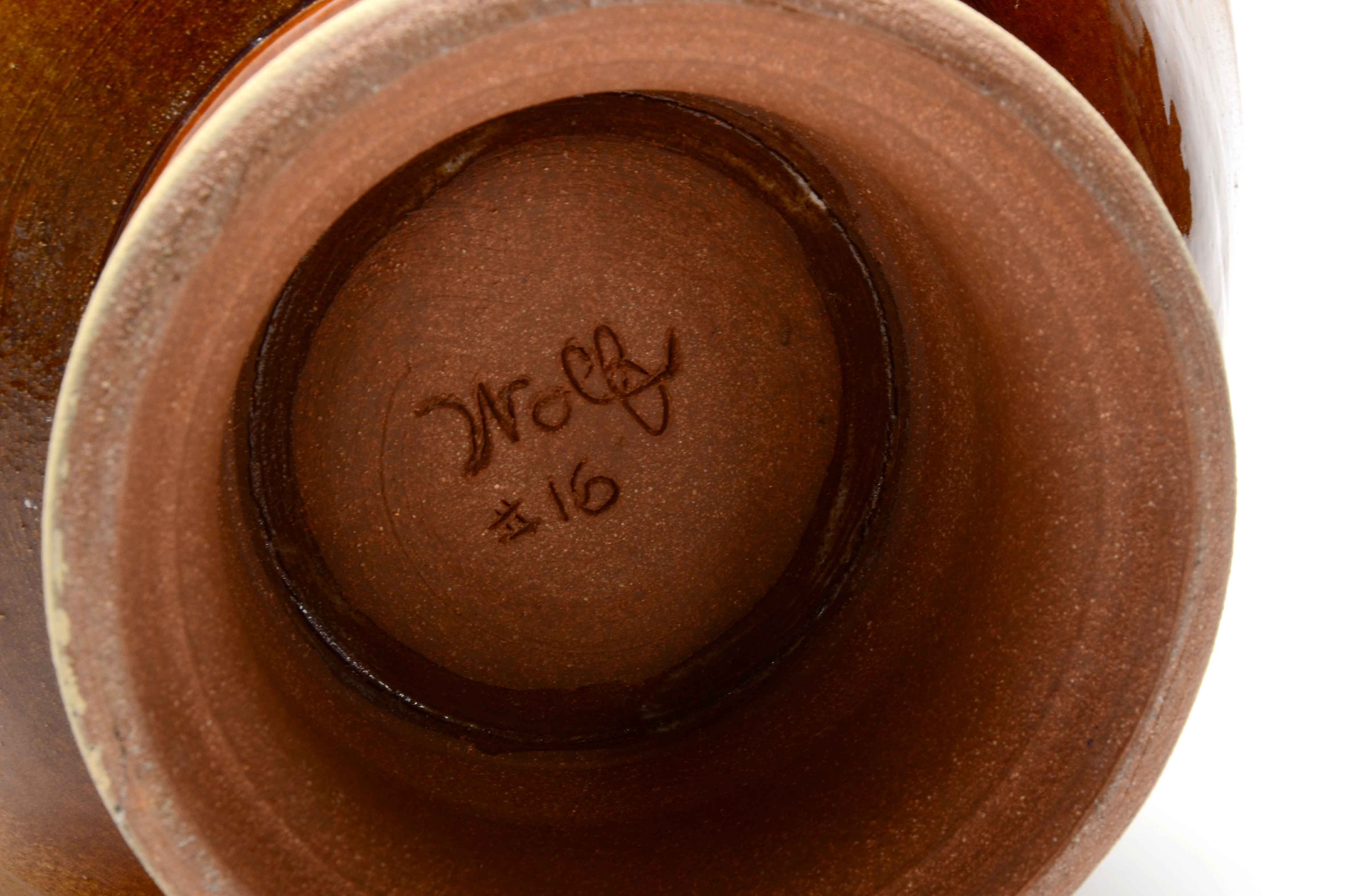 Signed Hand Thrown Art Pottery Vessel