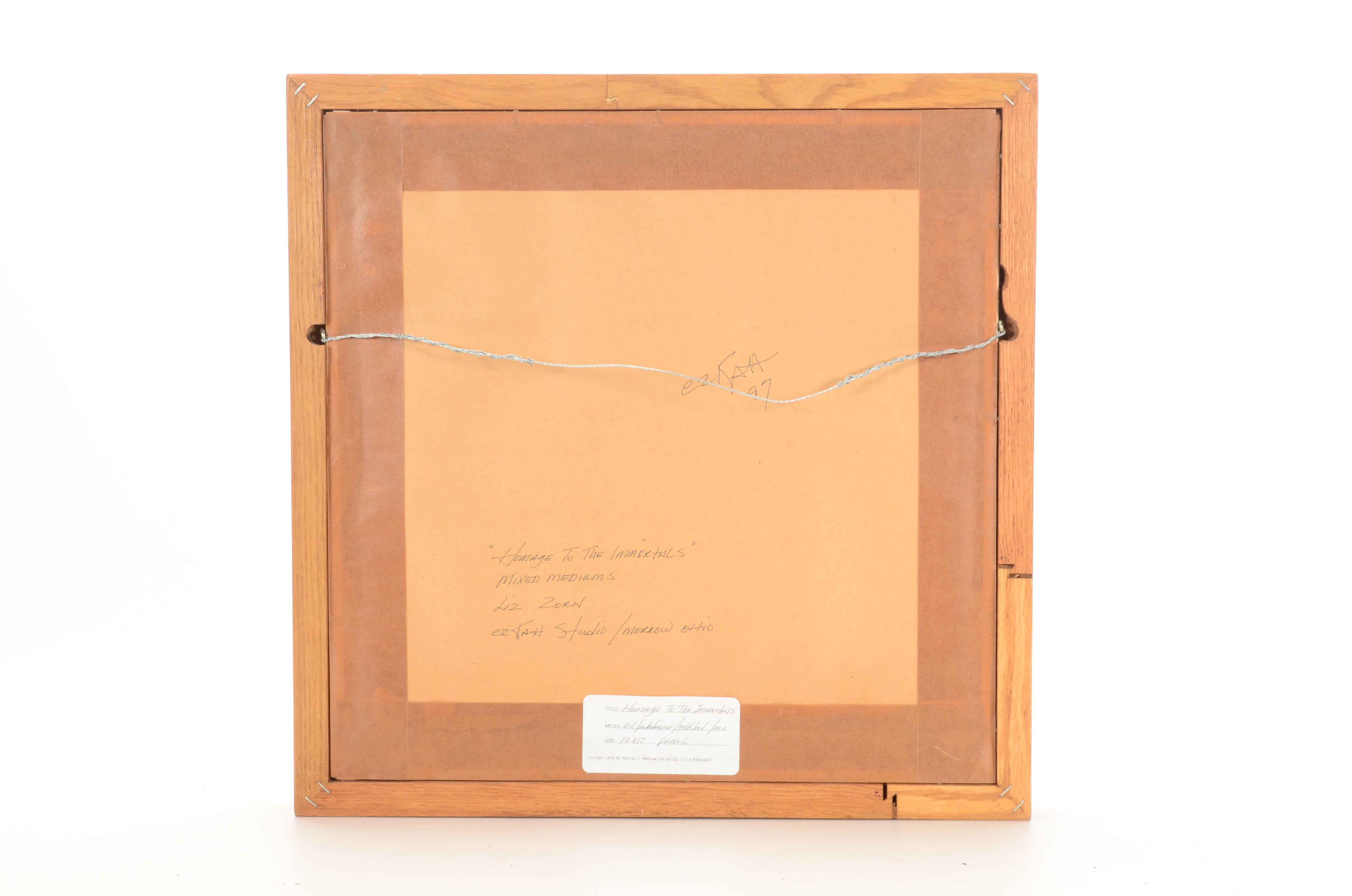 Liz Zorn Original Mixed Media Painting "Homage to the Immortals"