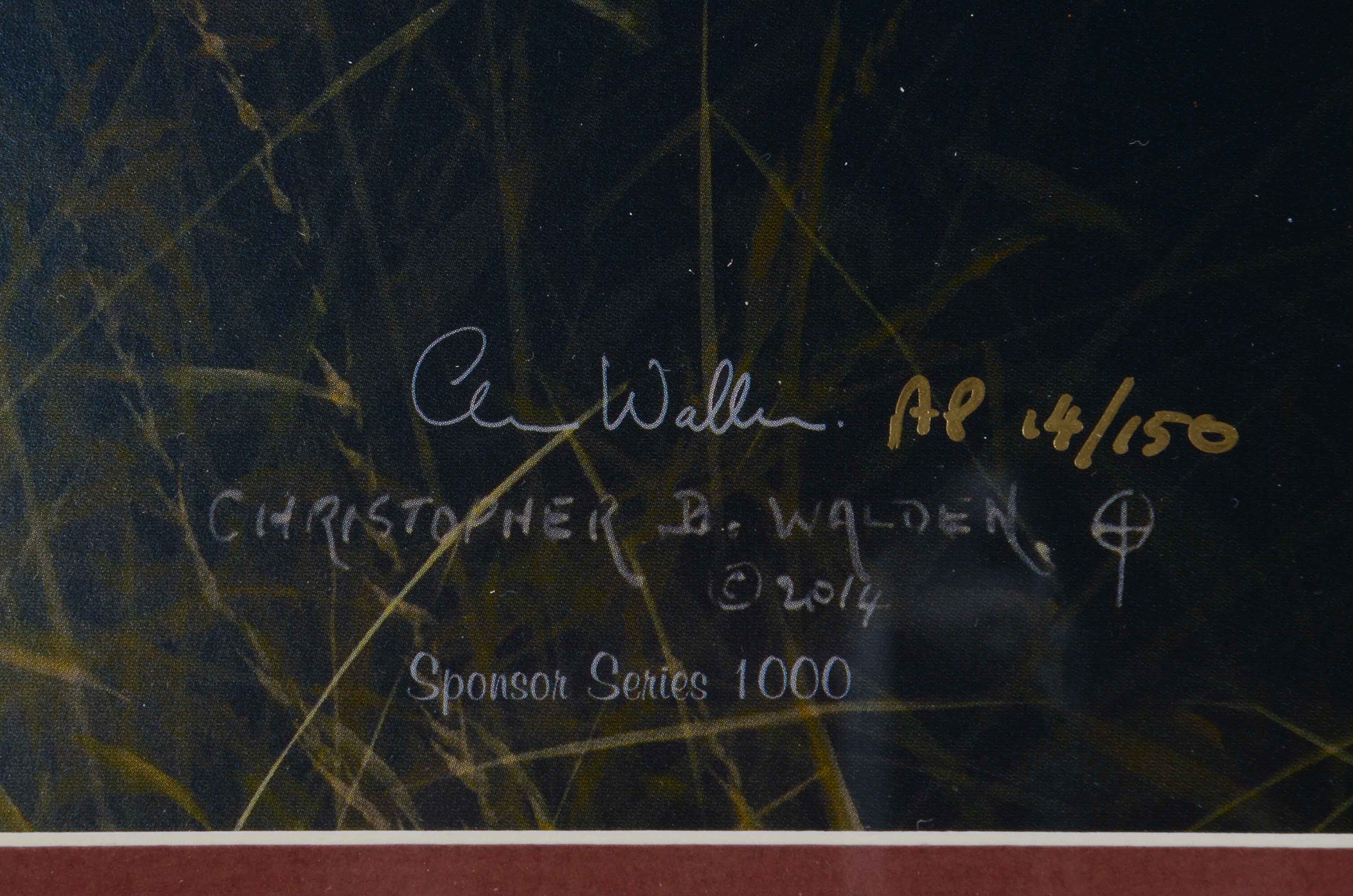 Christopher B. Walden Limited Edition Artist's Proof Offset Lithograph "True Blue"