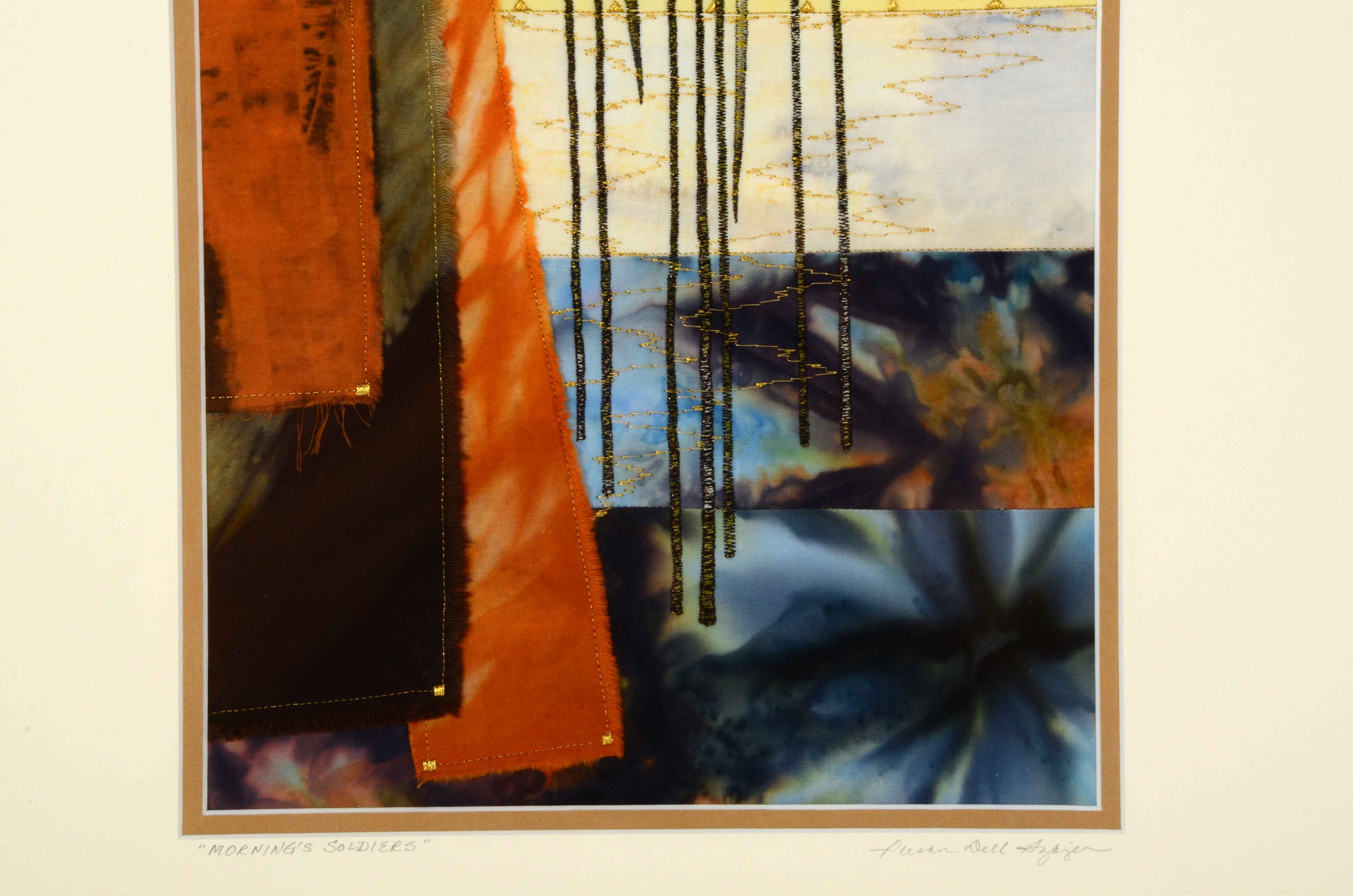 Susan Dell Szajer Original Art Quilt "Morning's Soldiers"