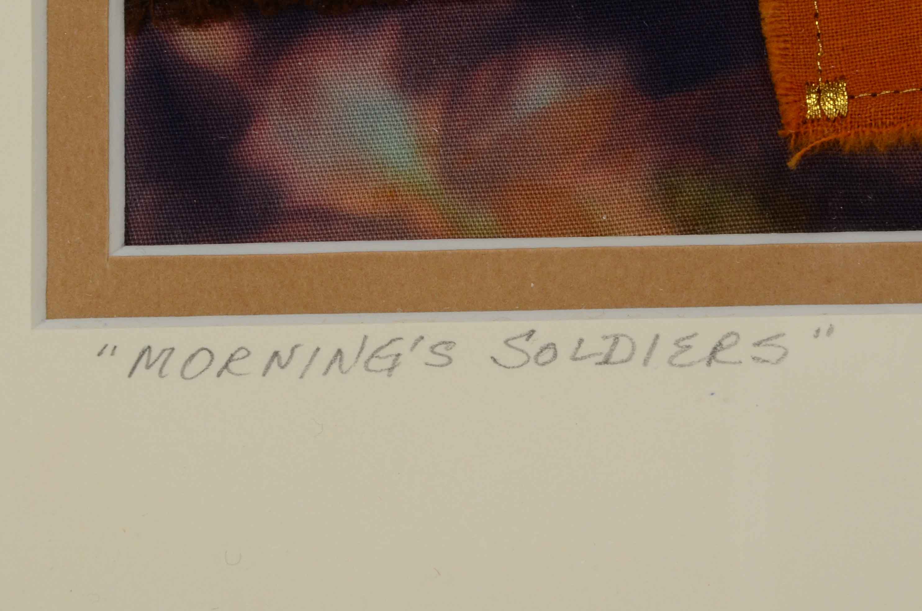 Susan Dell Szajer Original Art Quilt "Morning's Soldiers"