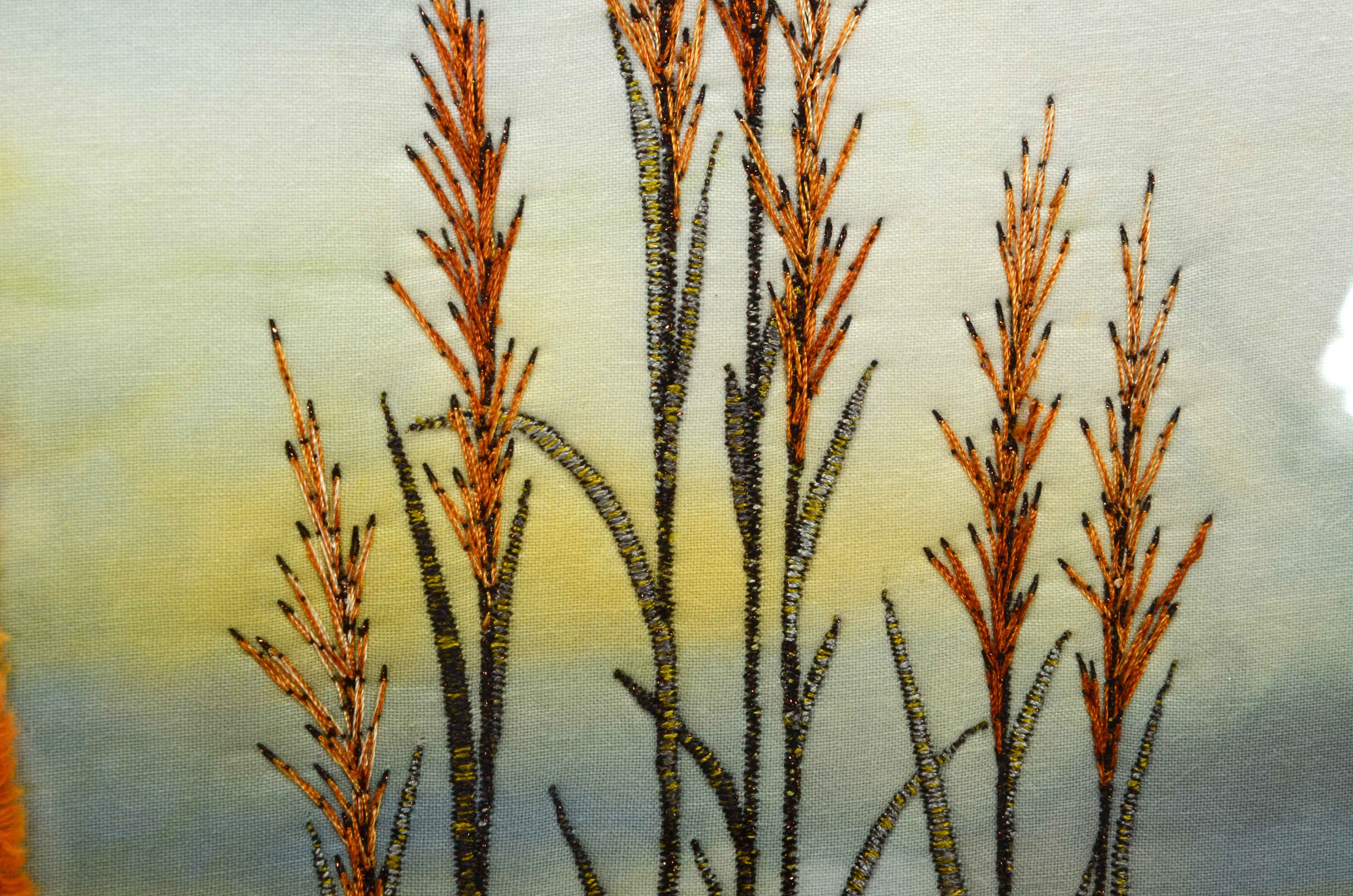 Susan Dell Szajer Original Art Quilt "Morning's Soldiers"