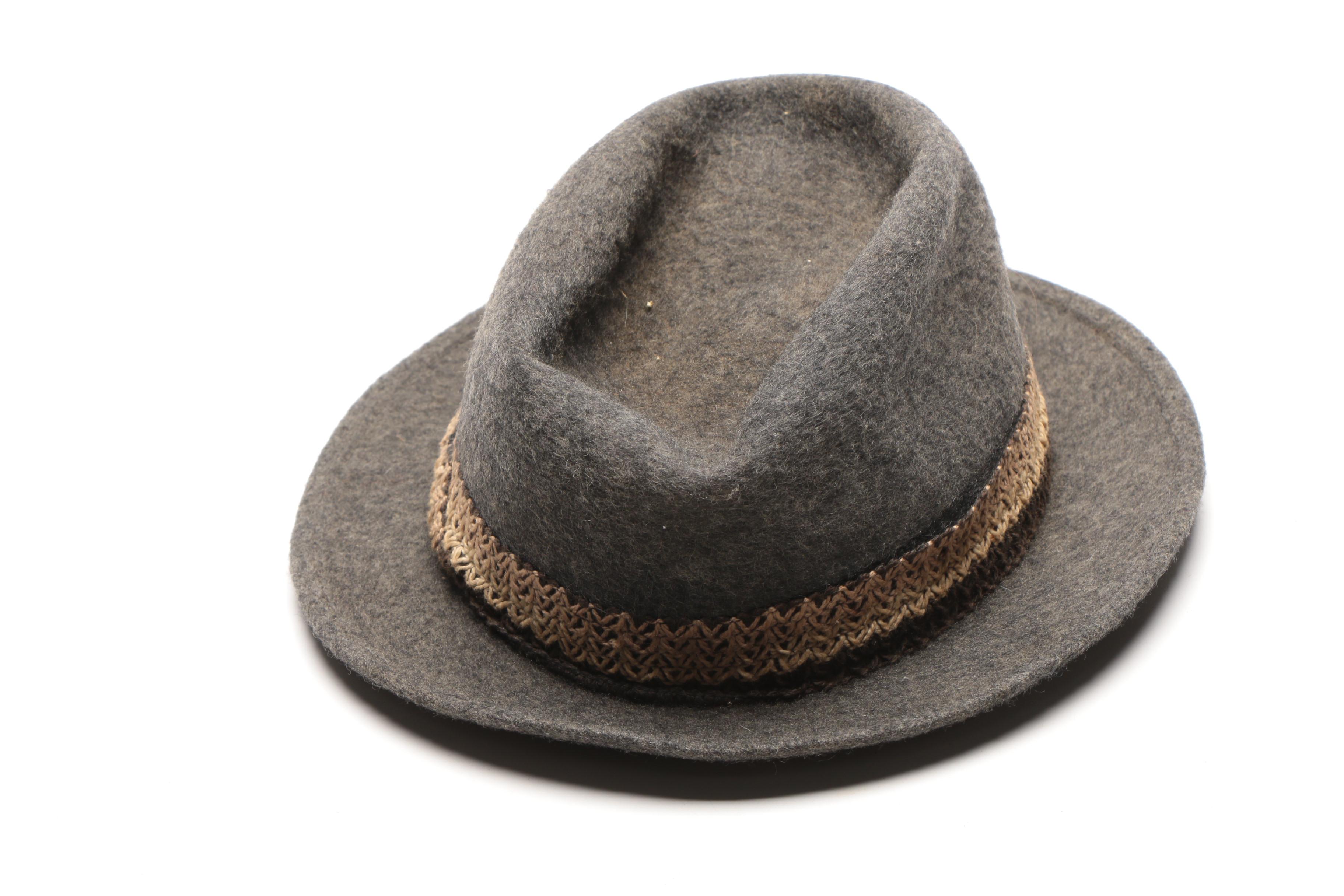 Felted Fedoras and Tyrolean Hats Including Stetson