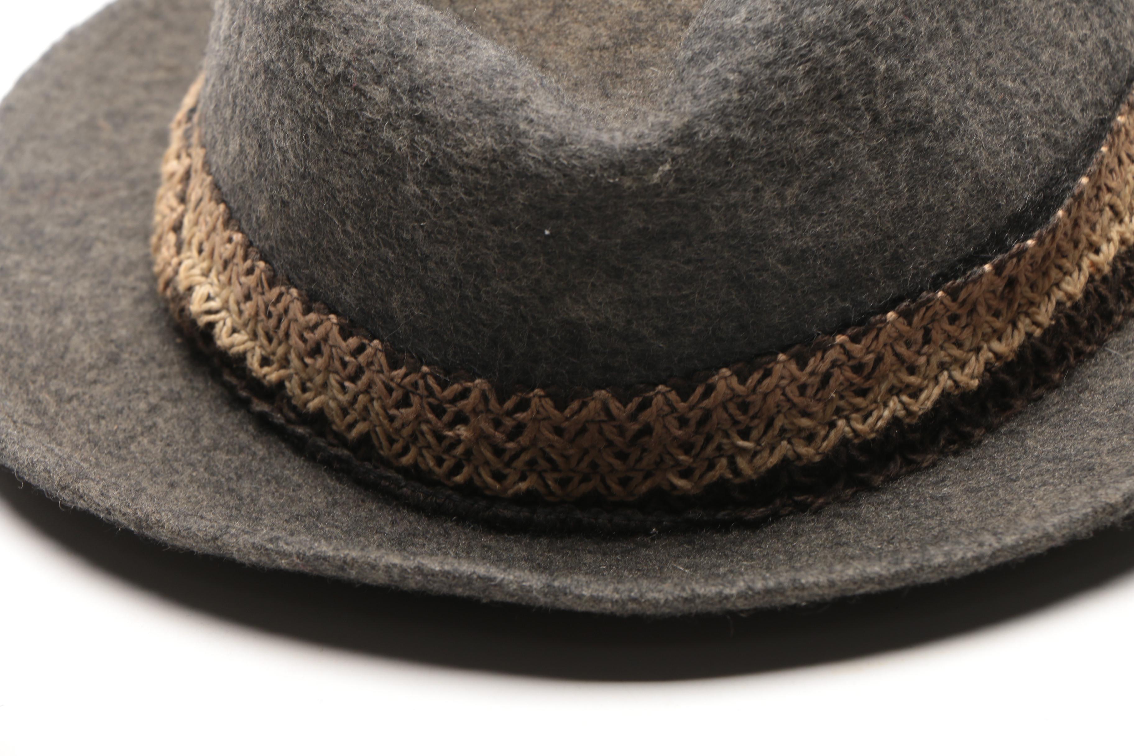 Felted Fedoras and Tyrolean Hats Including Stetson