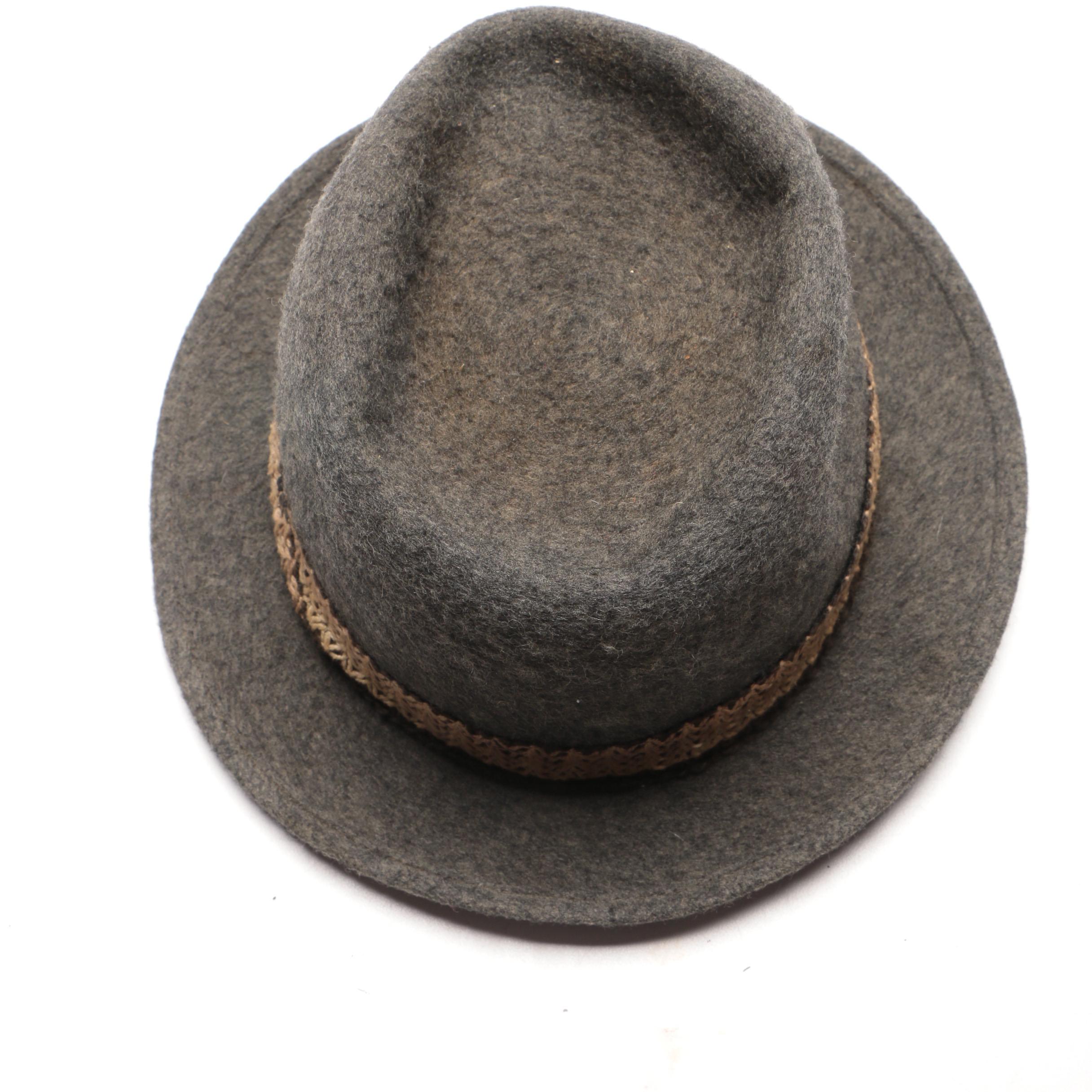 Felted Fedoras and Tyrolean Hats Including Stetson