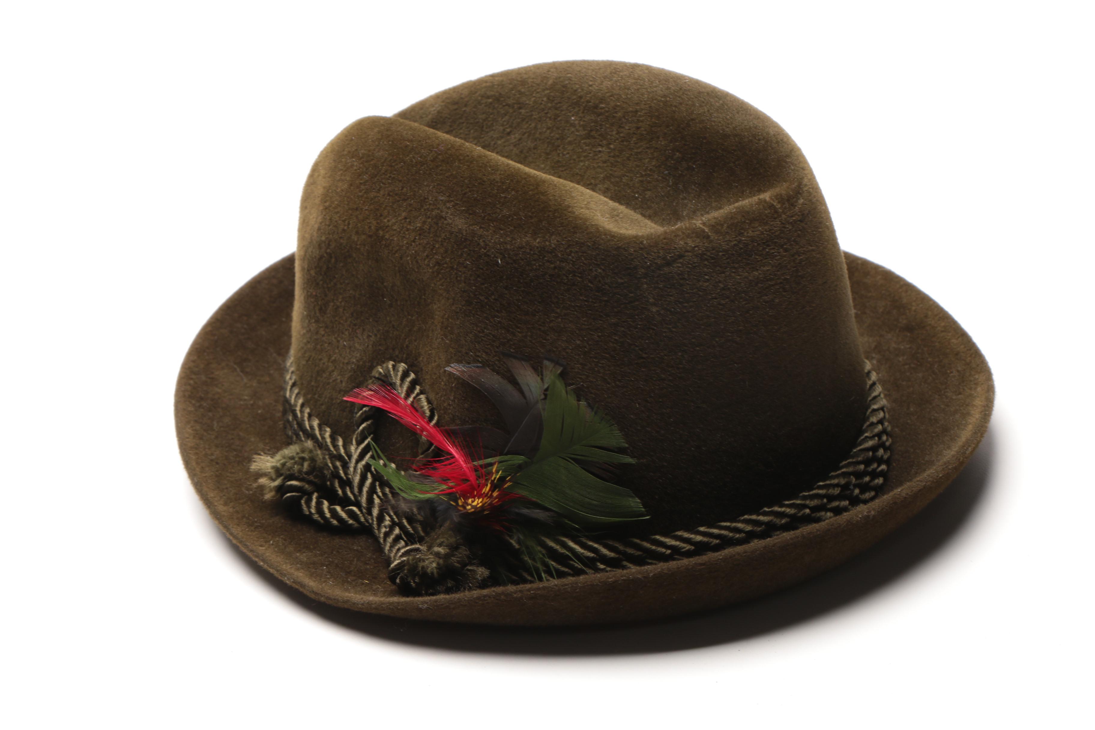 Felted Fedoras and Tyrolean Hats Including Stetson
