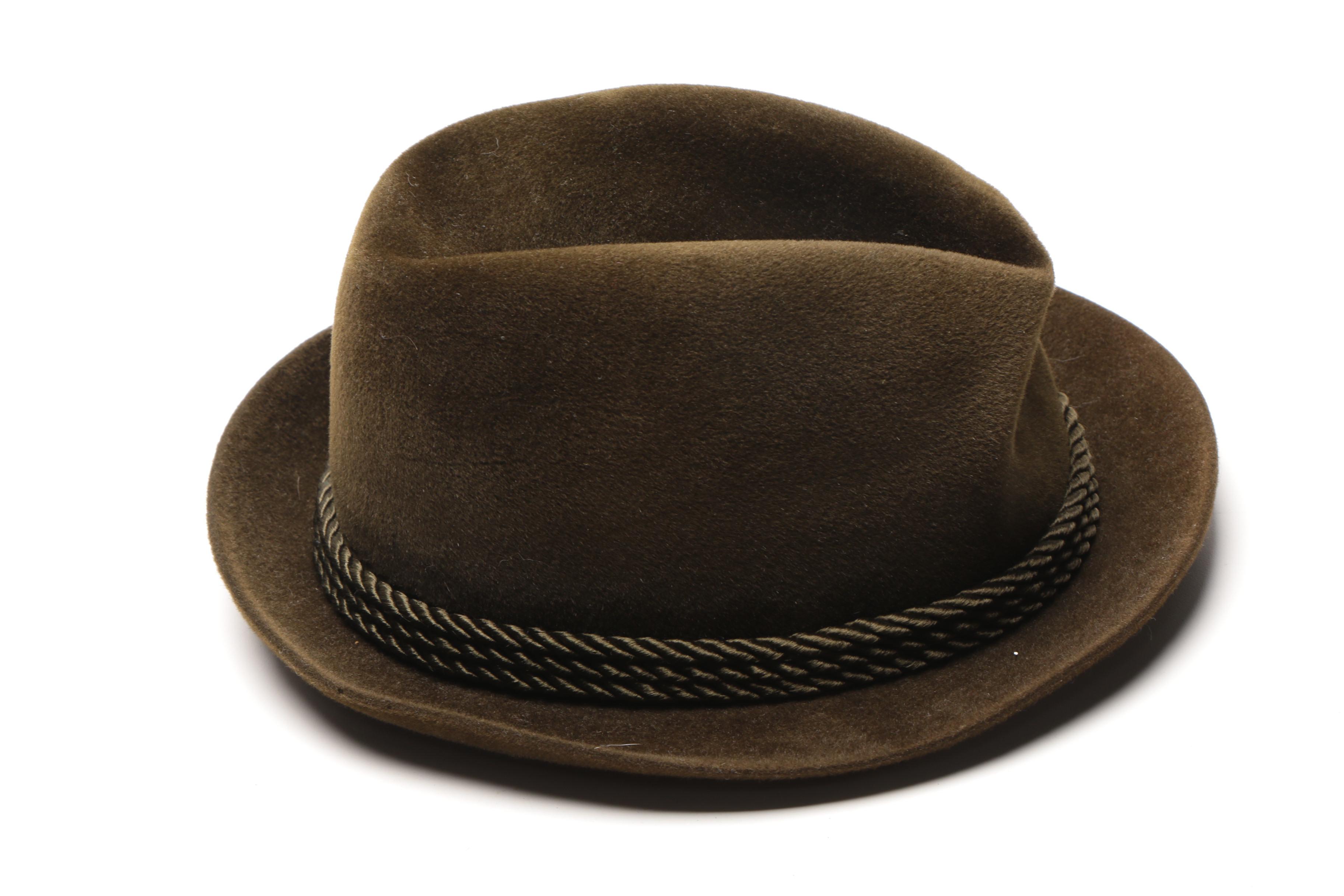 Felted Fedoras and Tyrolean Hats Including Stetson