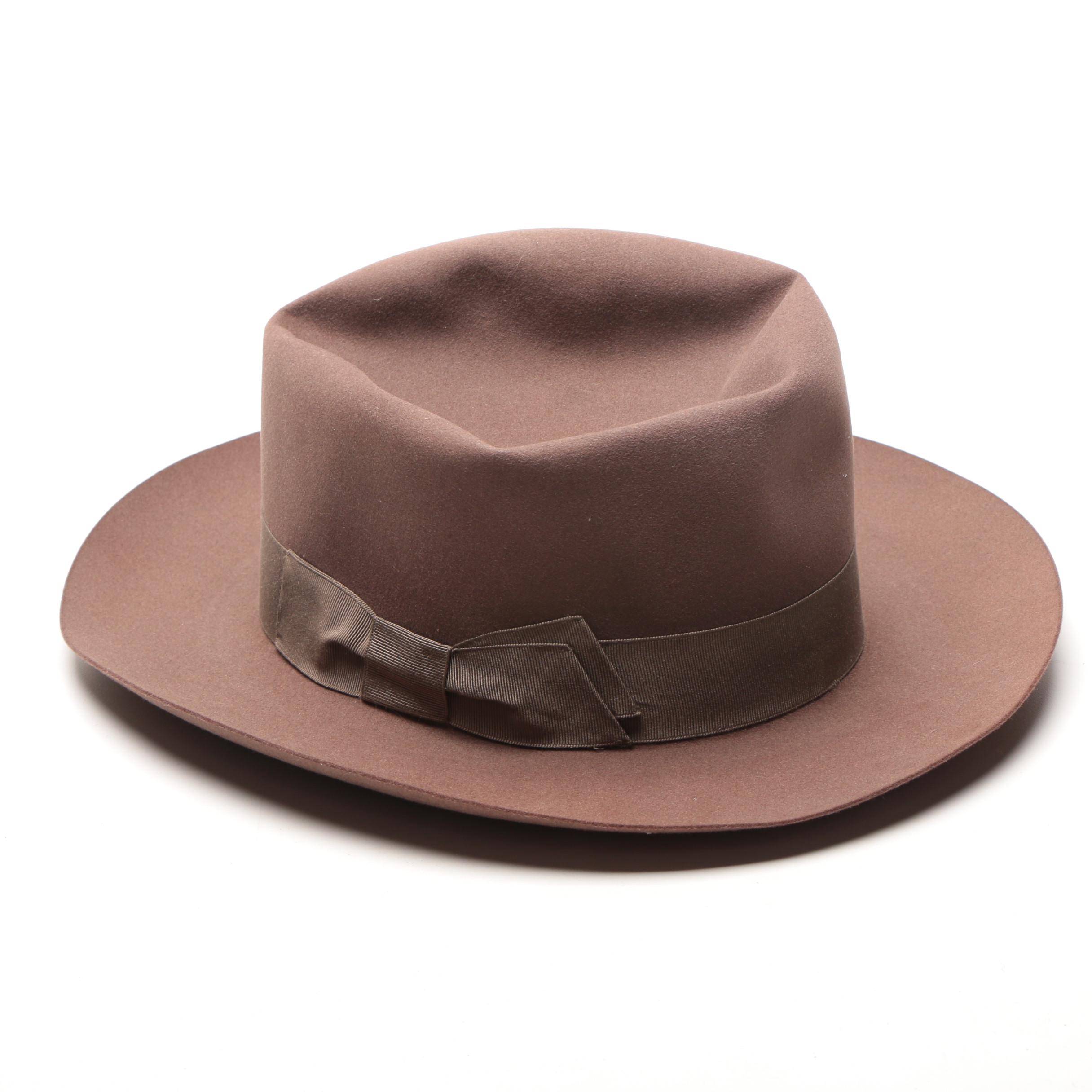 Borsalino Brown Felted Nutria Hat