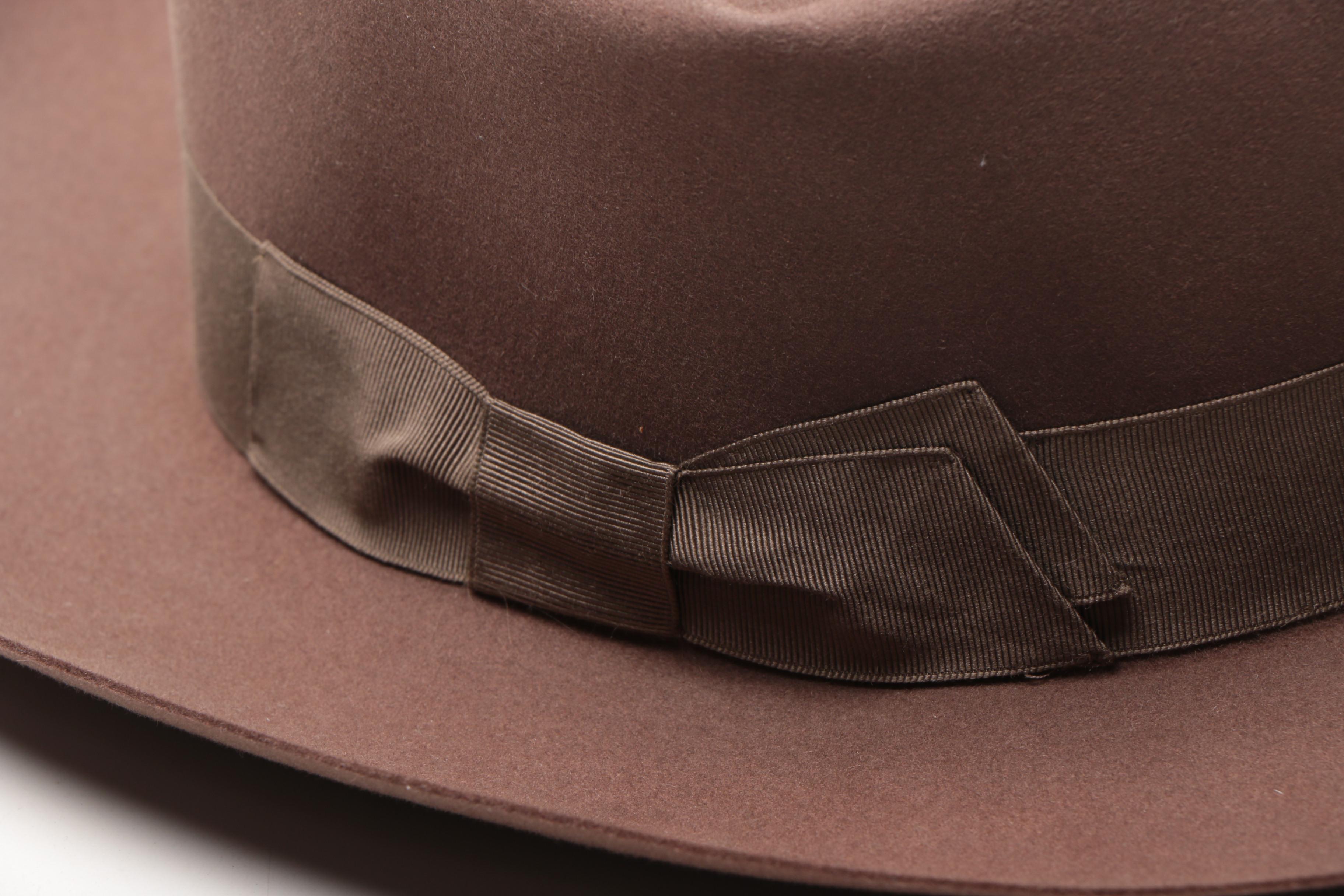 Borsalino Brown Felted Nutria Hat
