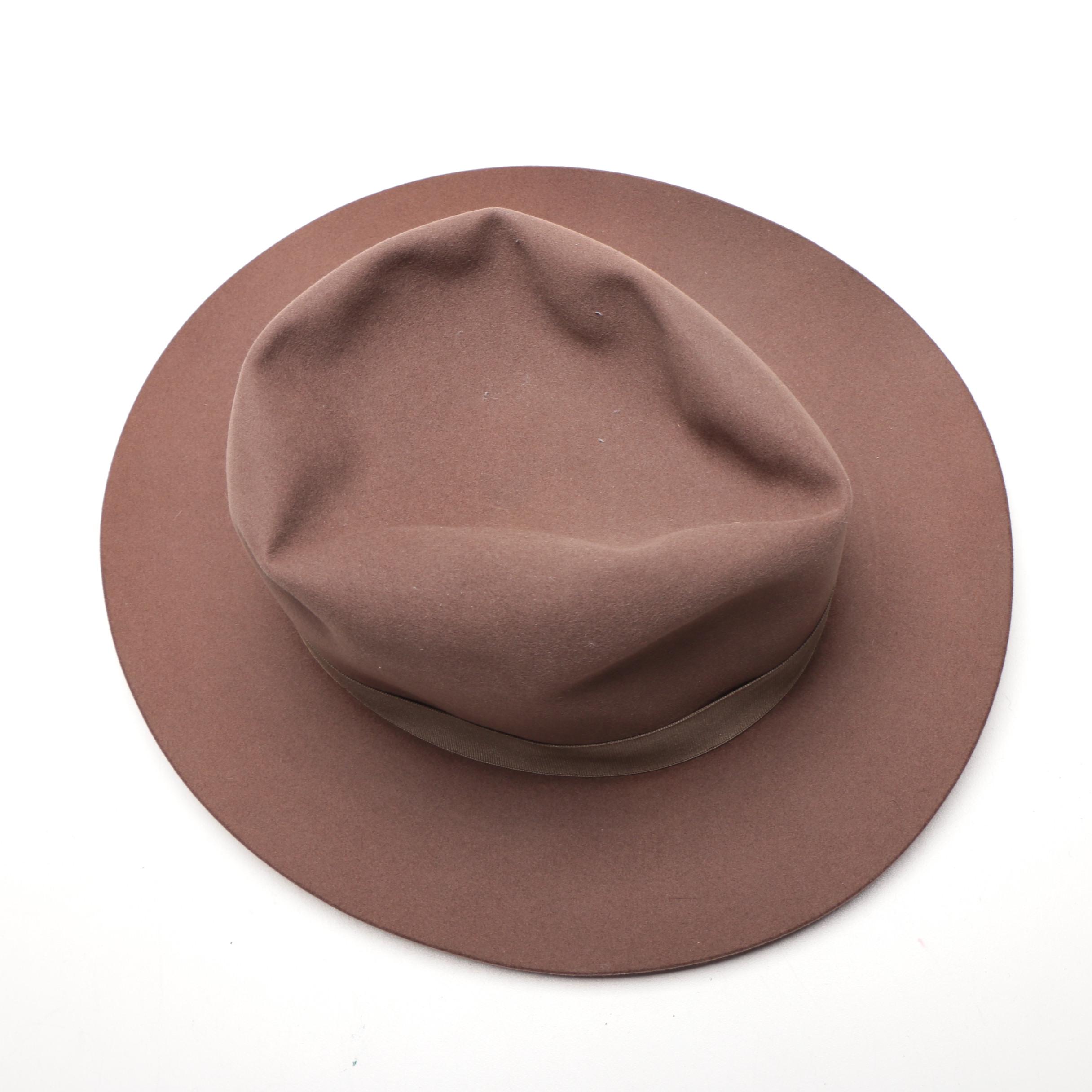 Borsalino Brown Felted Nutria Hat