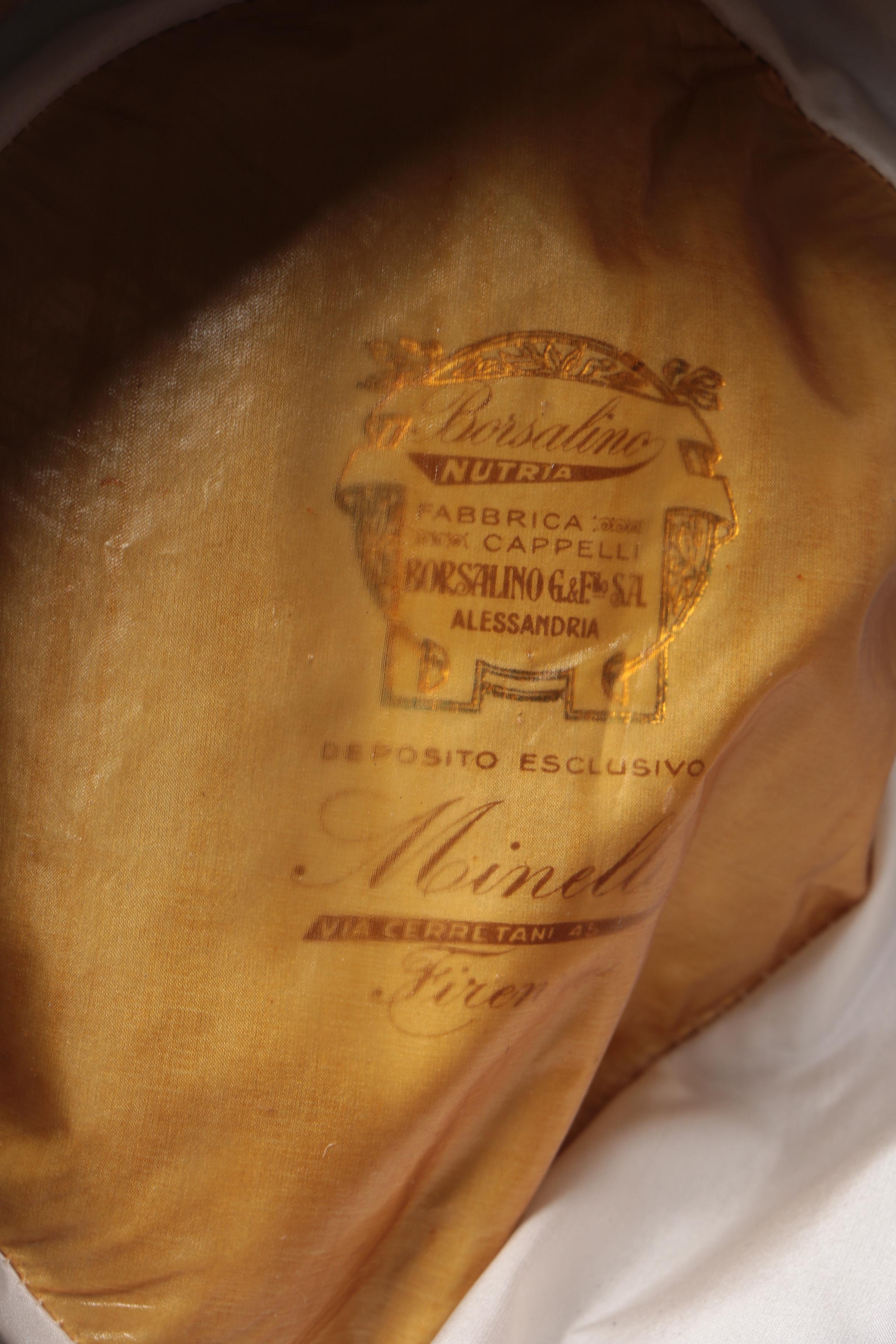 Borsalino Brown Felted Nutria Hat