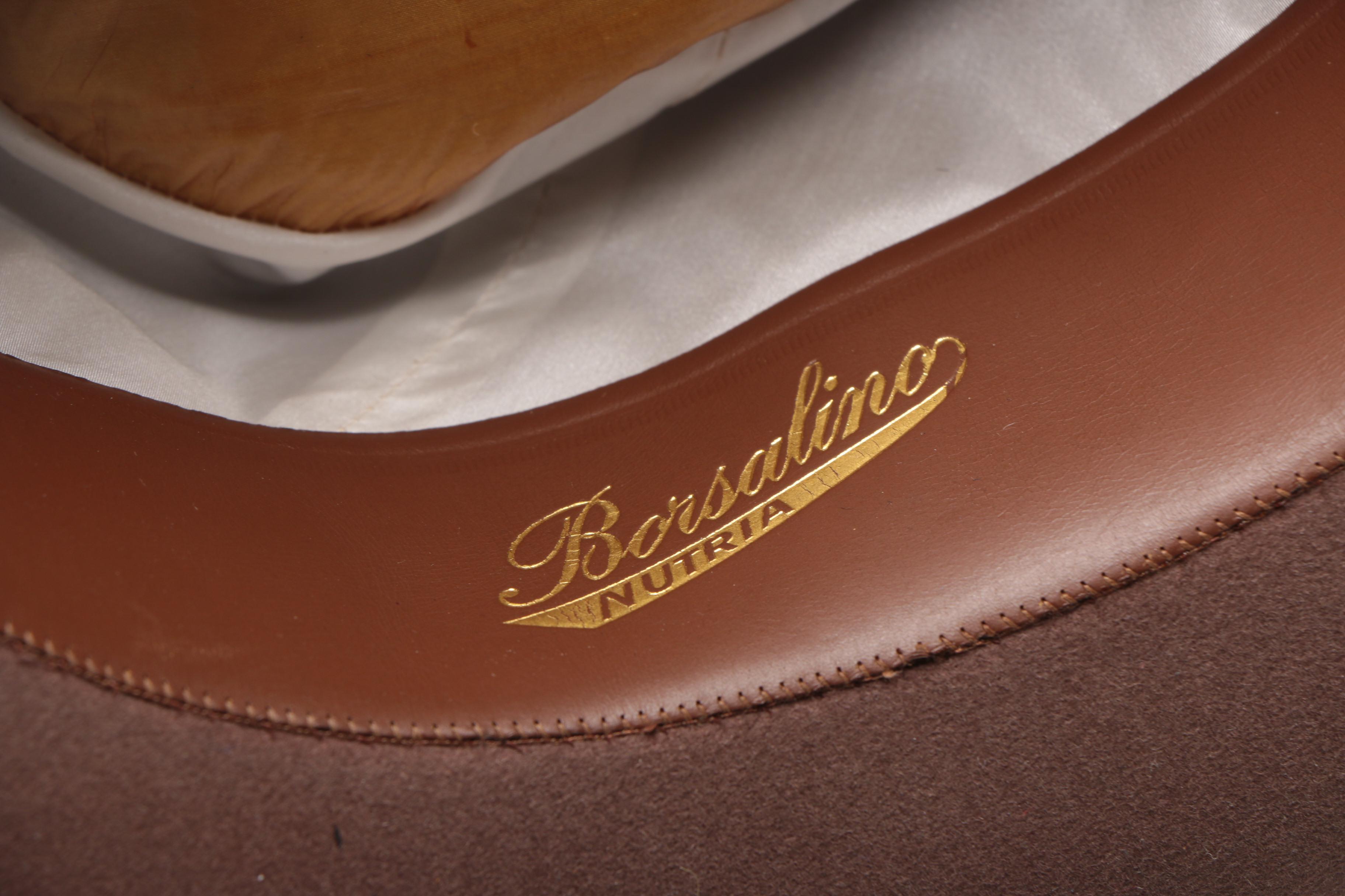 Borsalino Brown Felted Nutria Hat