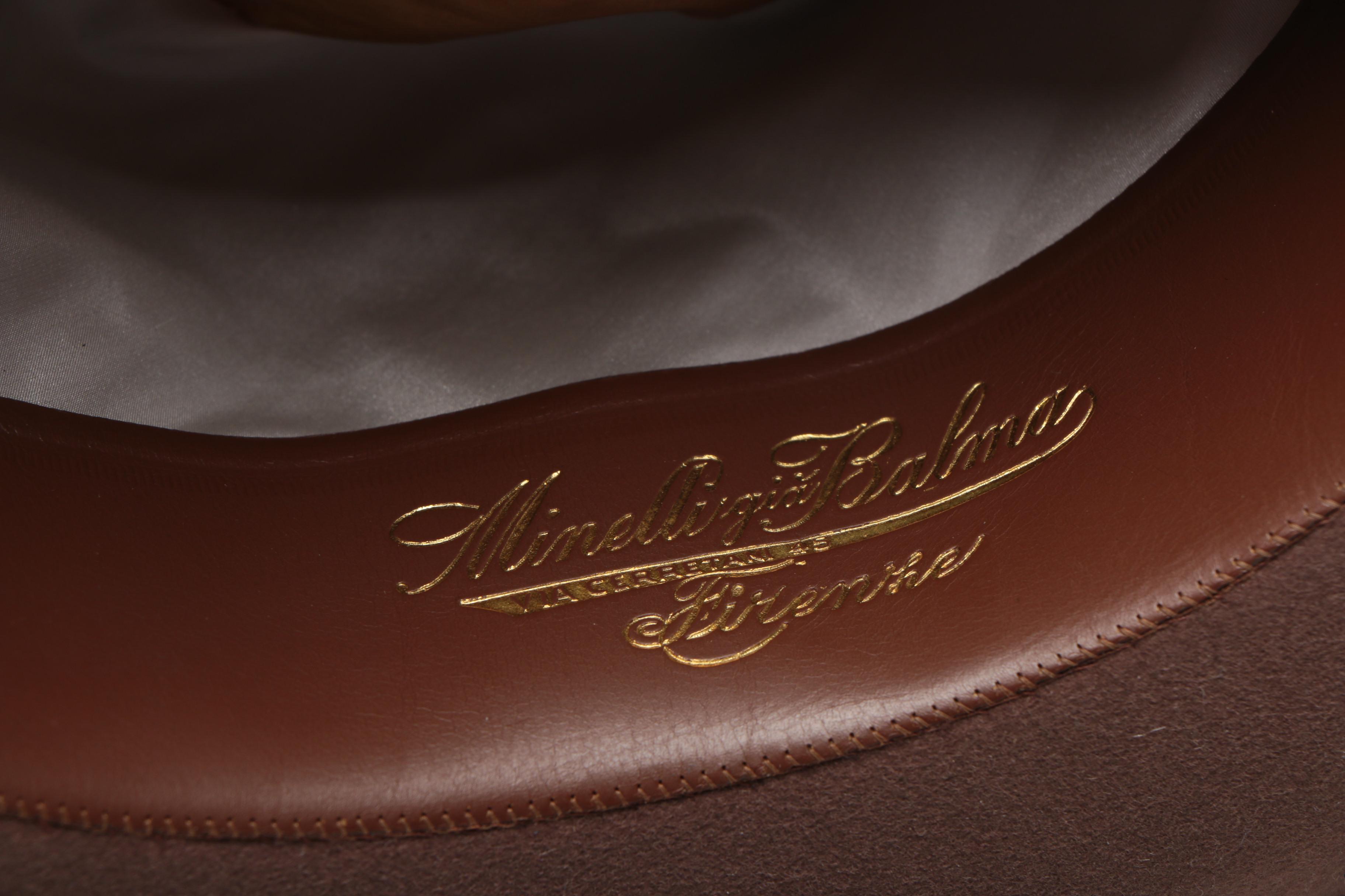 Borsalino Brown Felted Nutria Hat