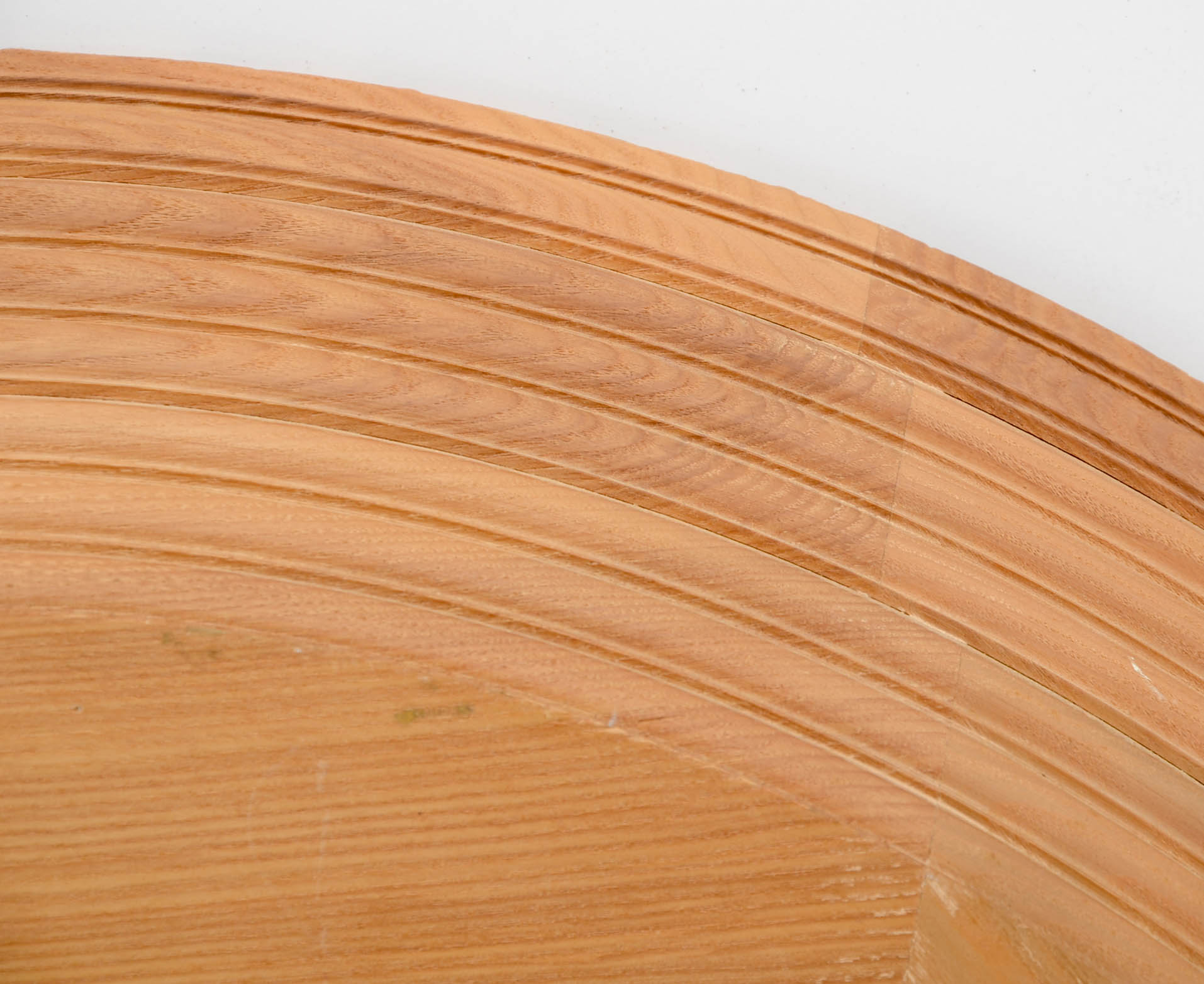 Deeply Carved Wooden Oval Frame