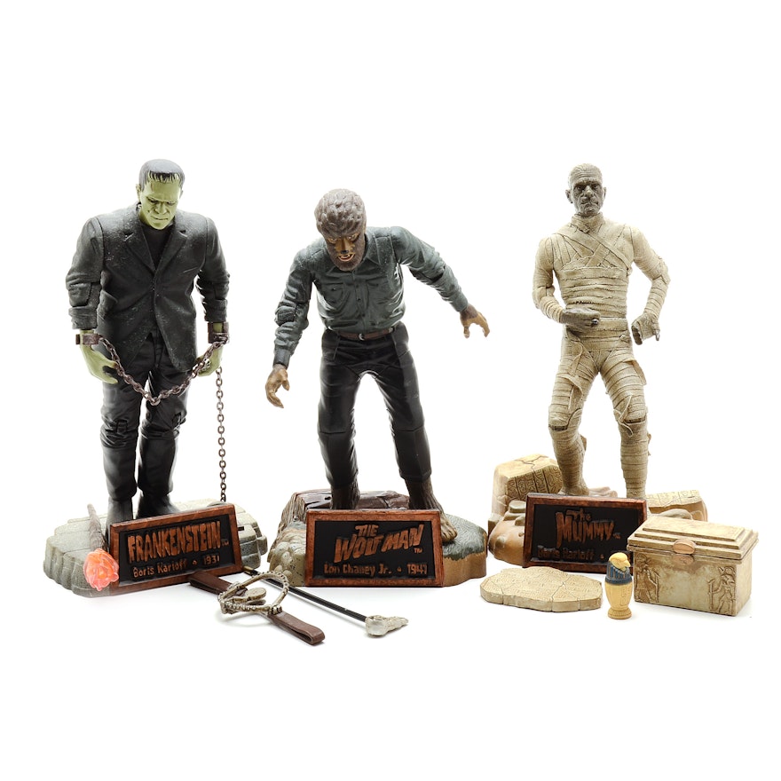 Universal Studio Classic Three Movie Monster Figure Lot