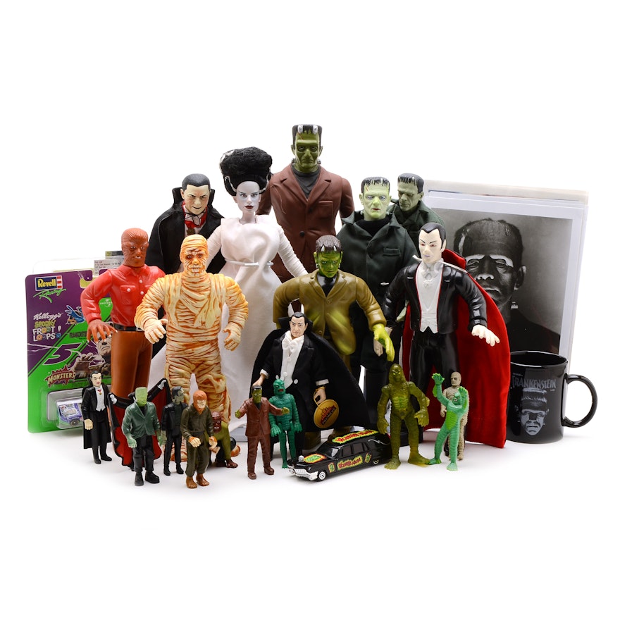 Collection of Universal Studio Classic Movie Monster Collectibles