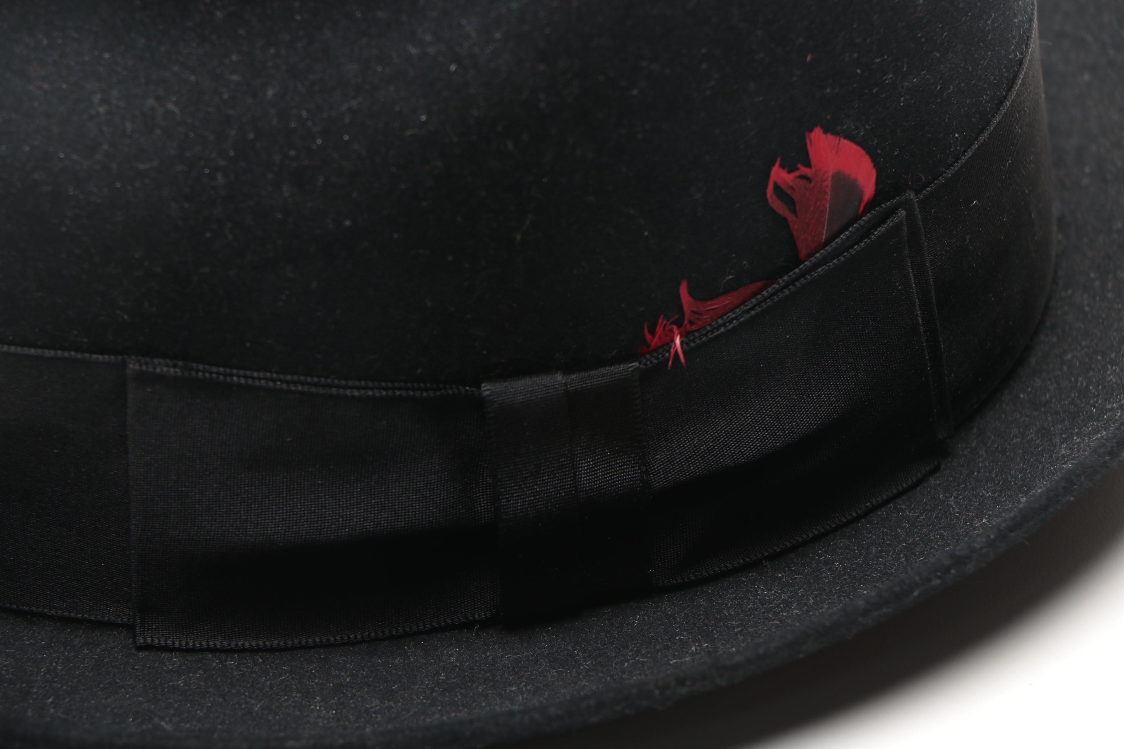 Assorted Black Fedoras