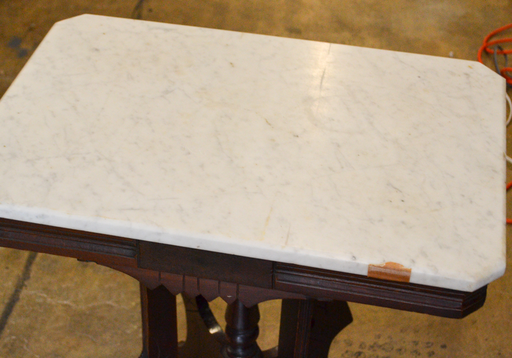Eastlake Marble Top Side Table