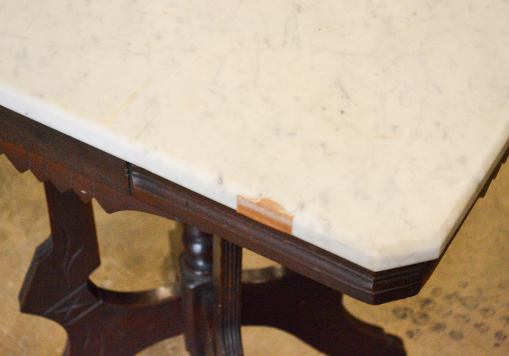 Eastlake Marble Top Side Table