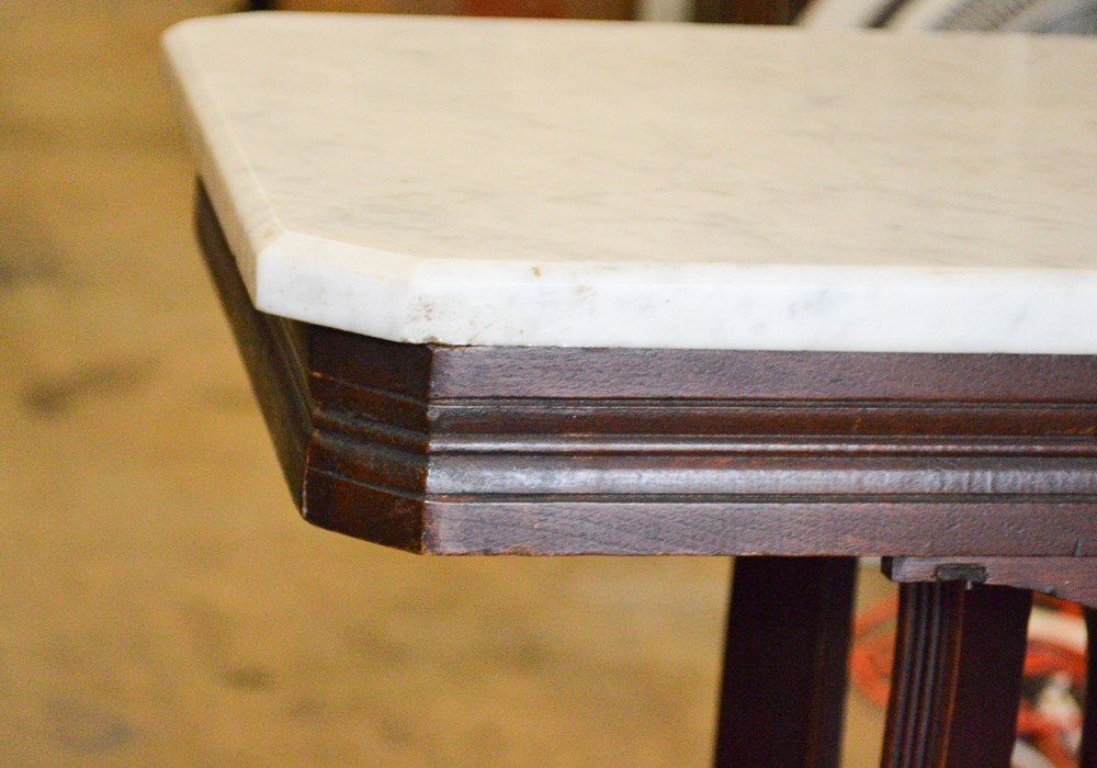 Eastlake Marble Top Side Table