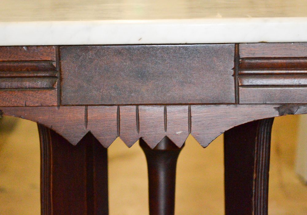 Eastlake Marble Top Side Table