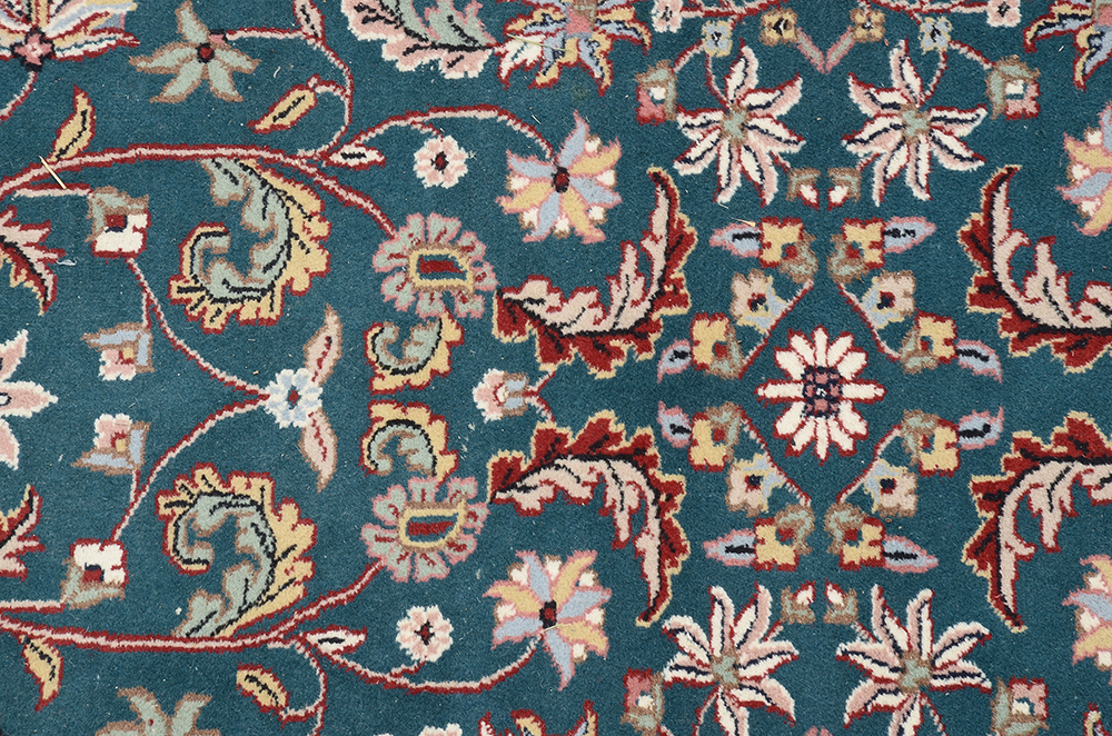 Hand-Knotted Indo-Persian Wool Area Rug