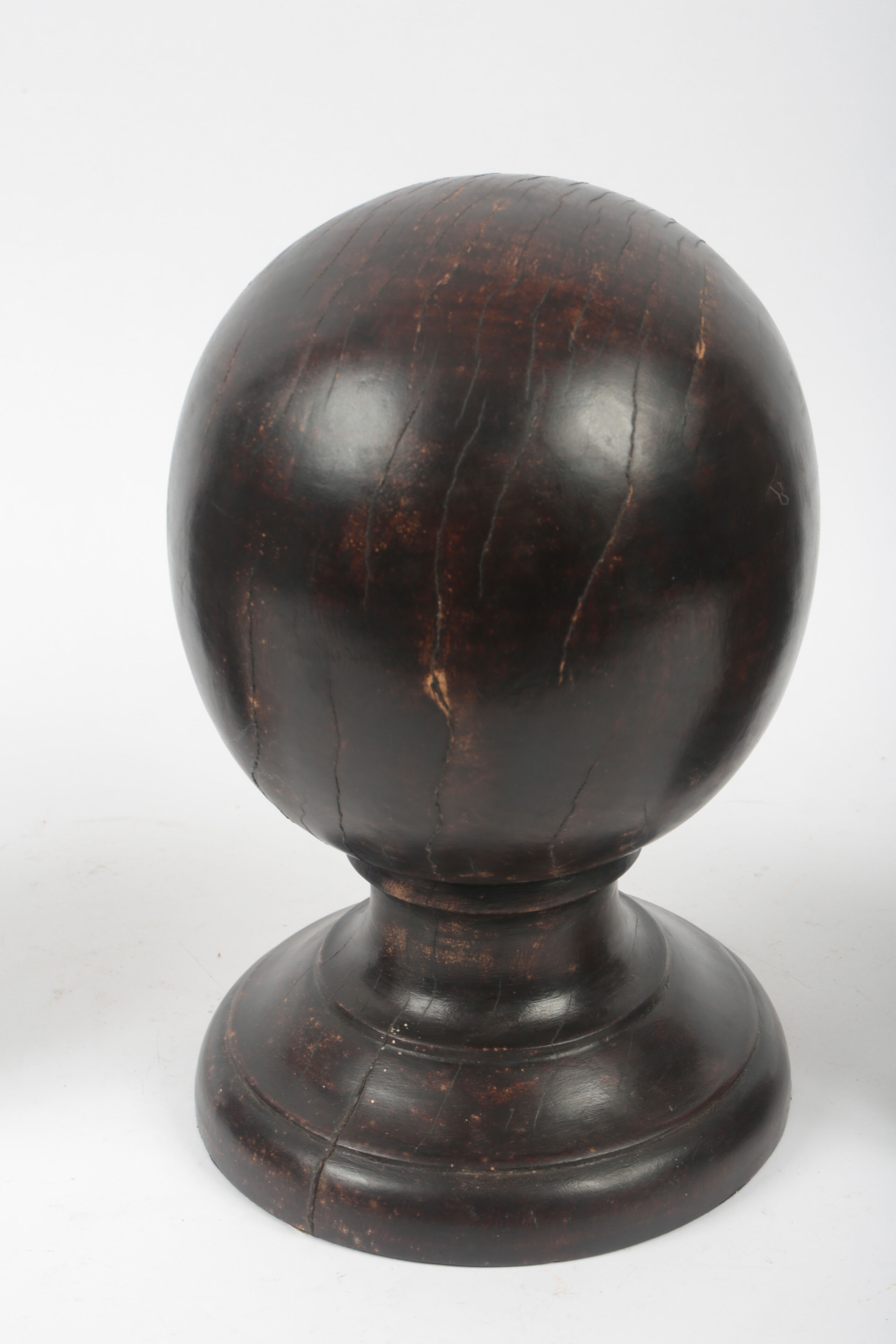 Three Contemporary Decorative Wooden Finials
