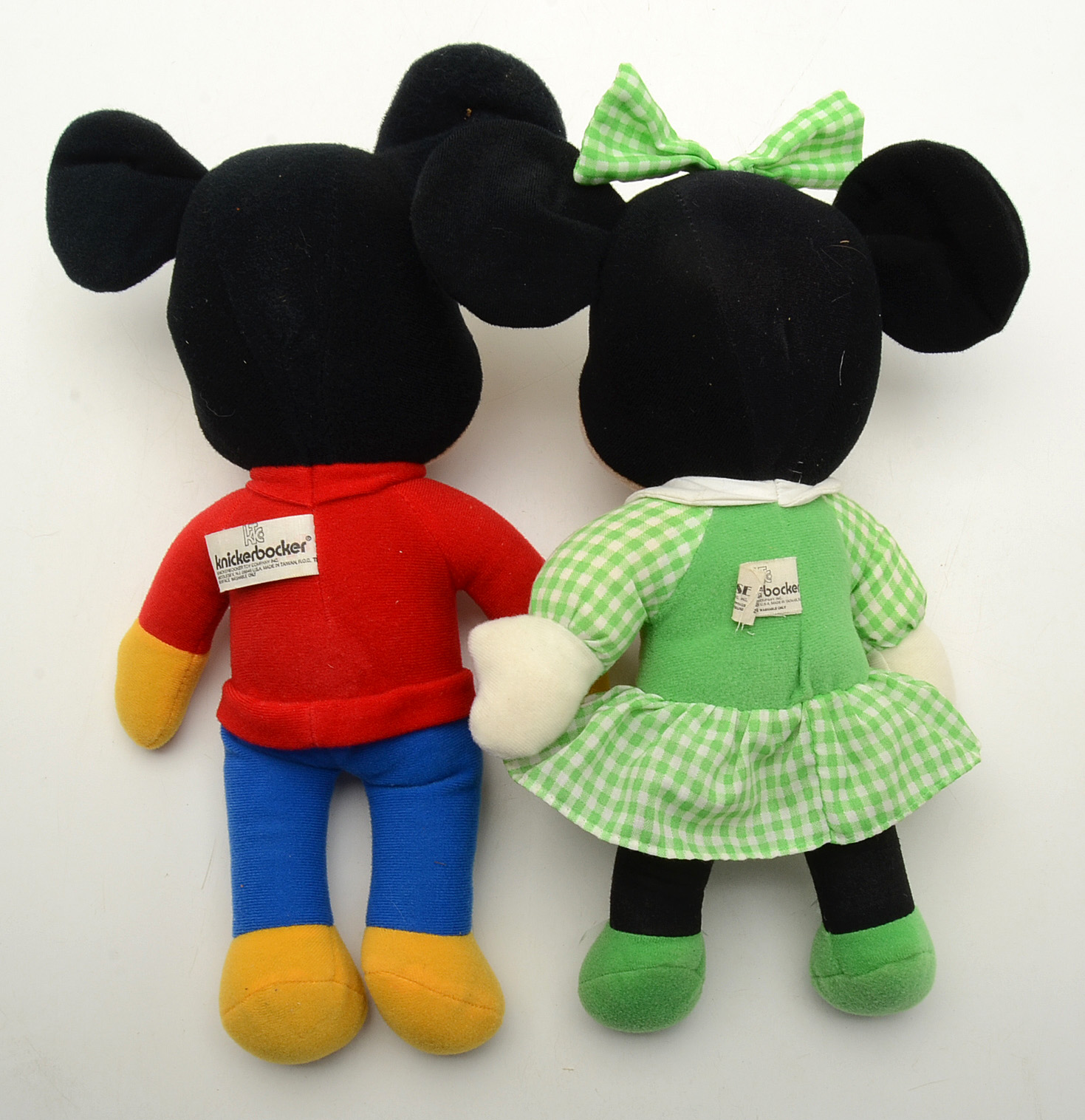 1976 Mickey and Mini Mouse Dolls by Knickerbocker