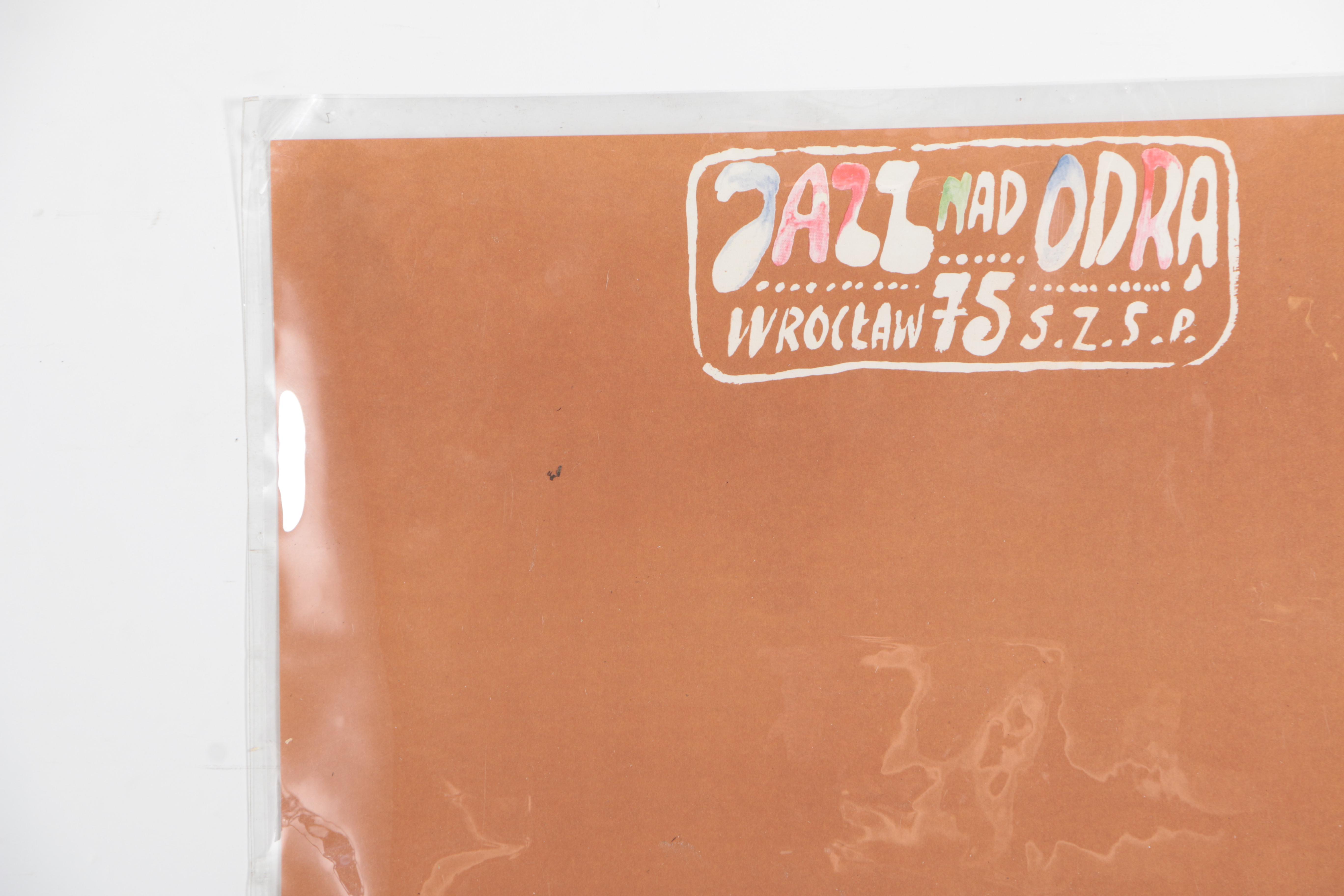 1975 "Jazz nad Odra" Jazz Festival Offset Lithograph Poster