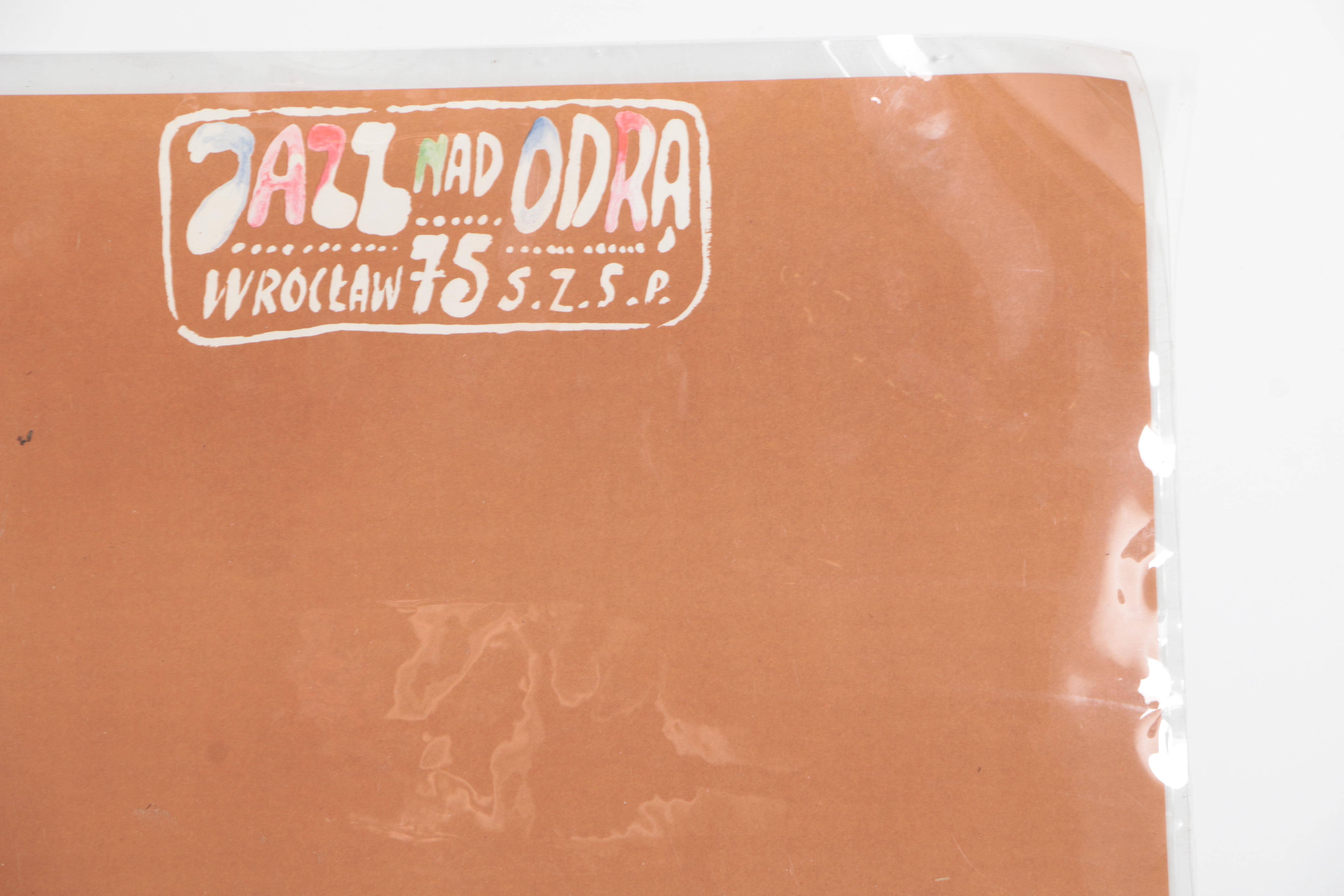 1975 "Jazz nad Odra" Jazz Festival Offset Lithograph Poster