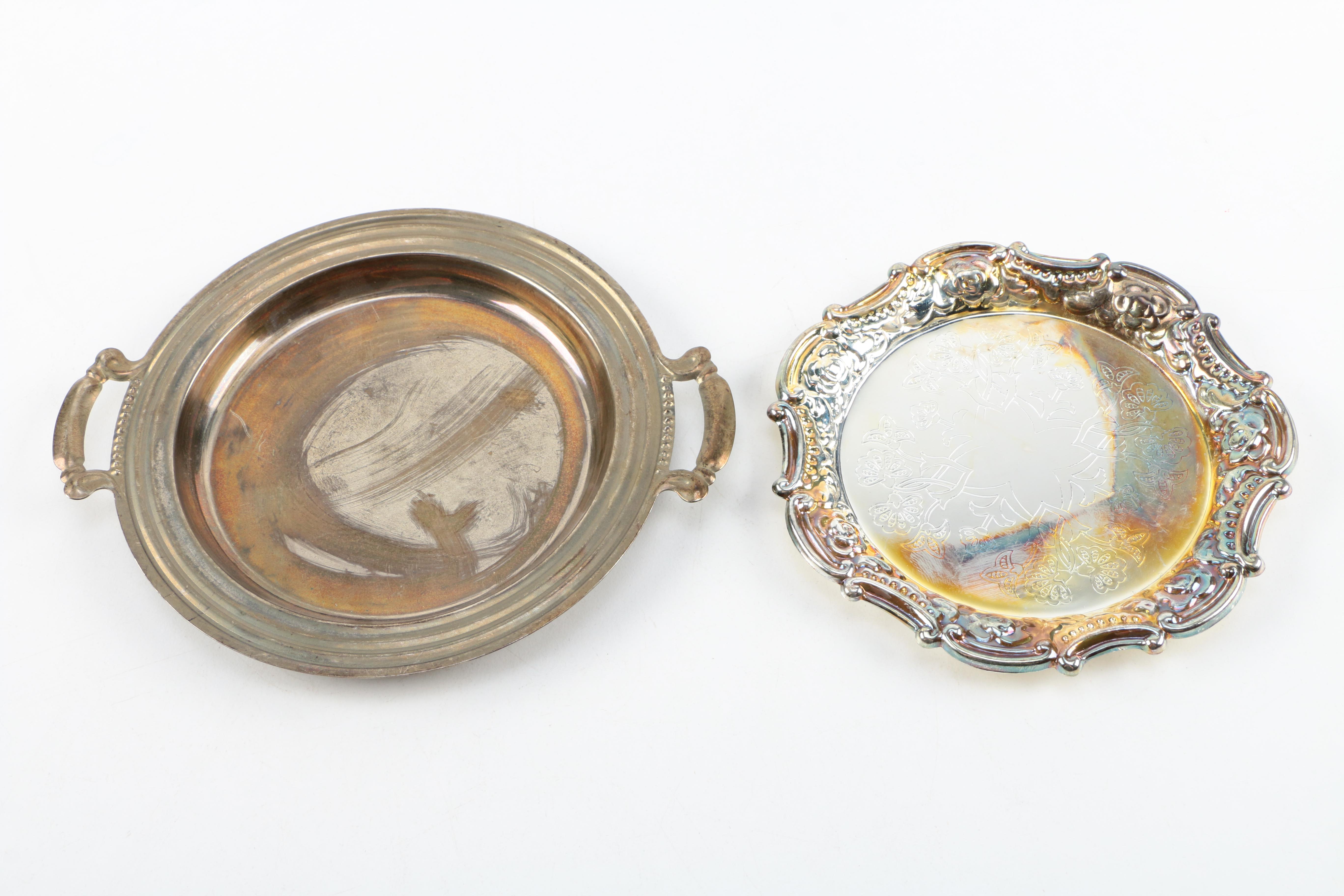 Silver-Plate and Silver-Tone Servingware Including F. B. Rogers