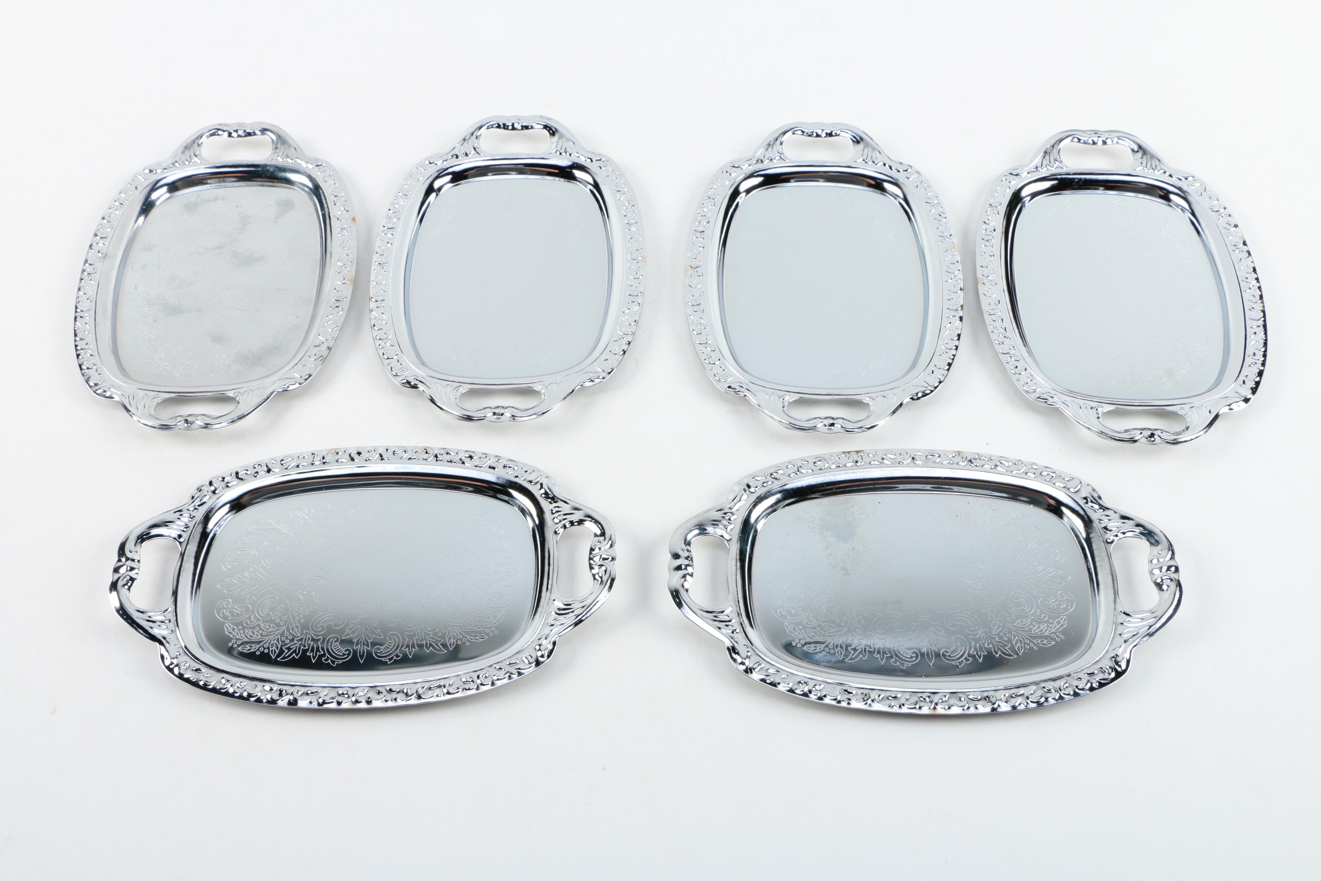 Silver-Plate and Silver-Tone Servingware Including F. B. Rogers