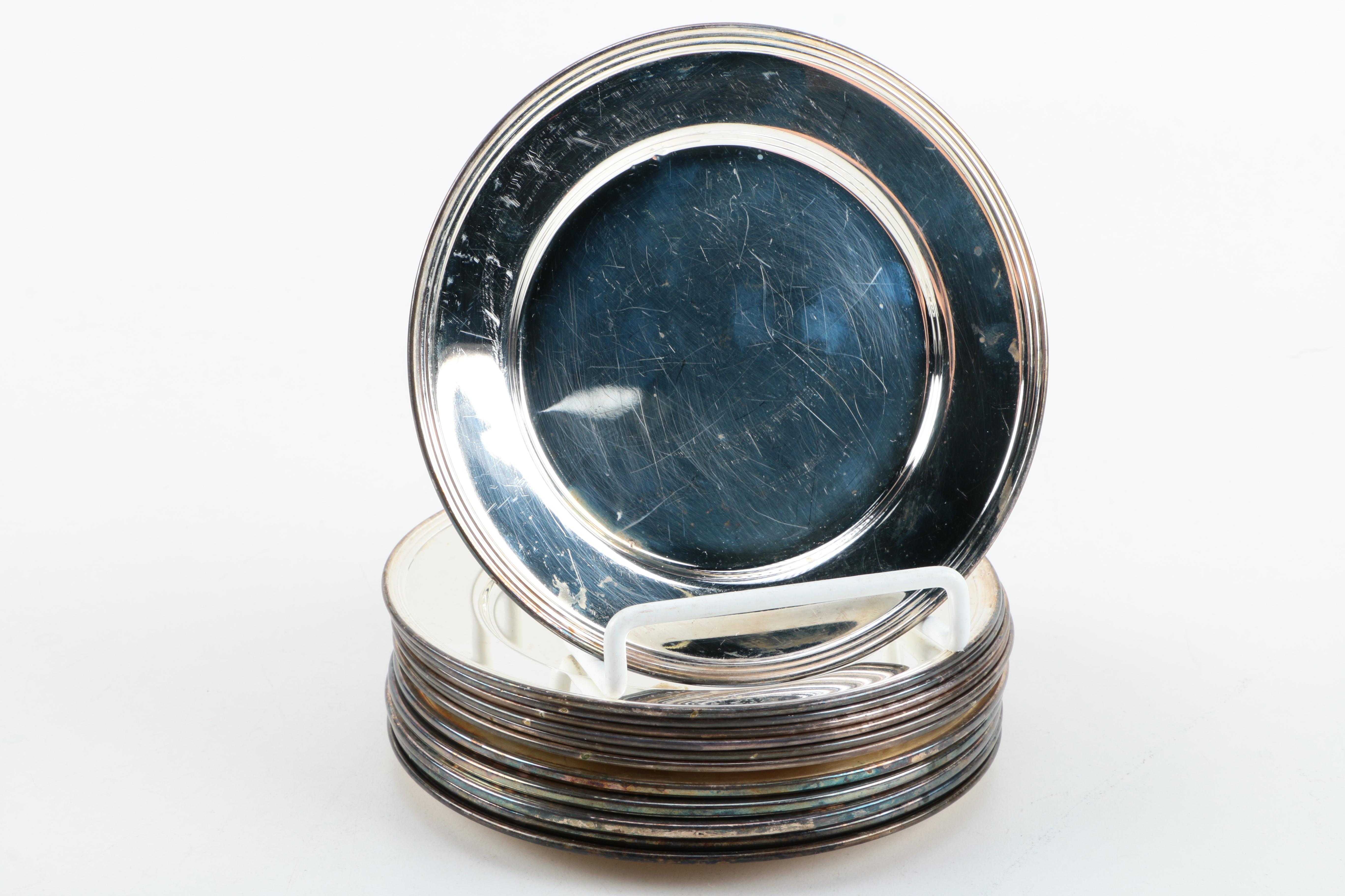 Silver-Plate and Silver-Tone Servingware Including F. B. Rogers