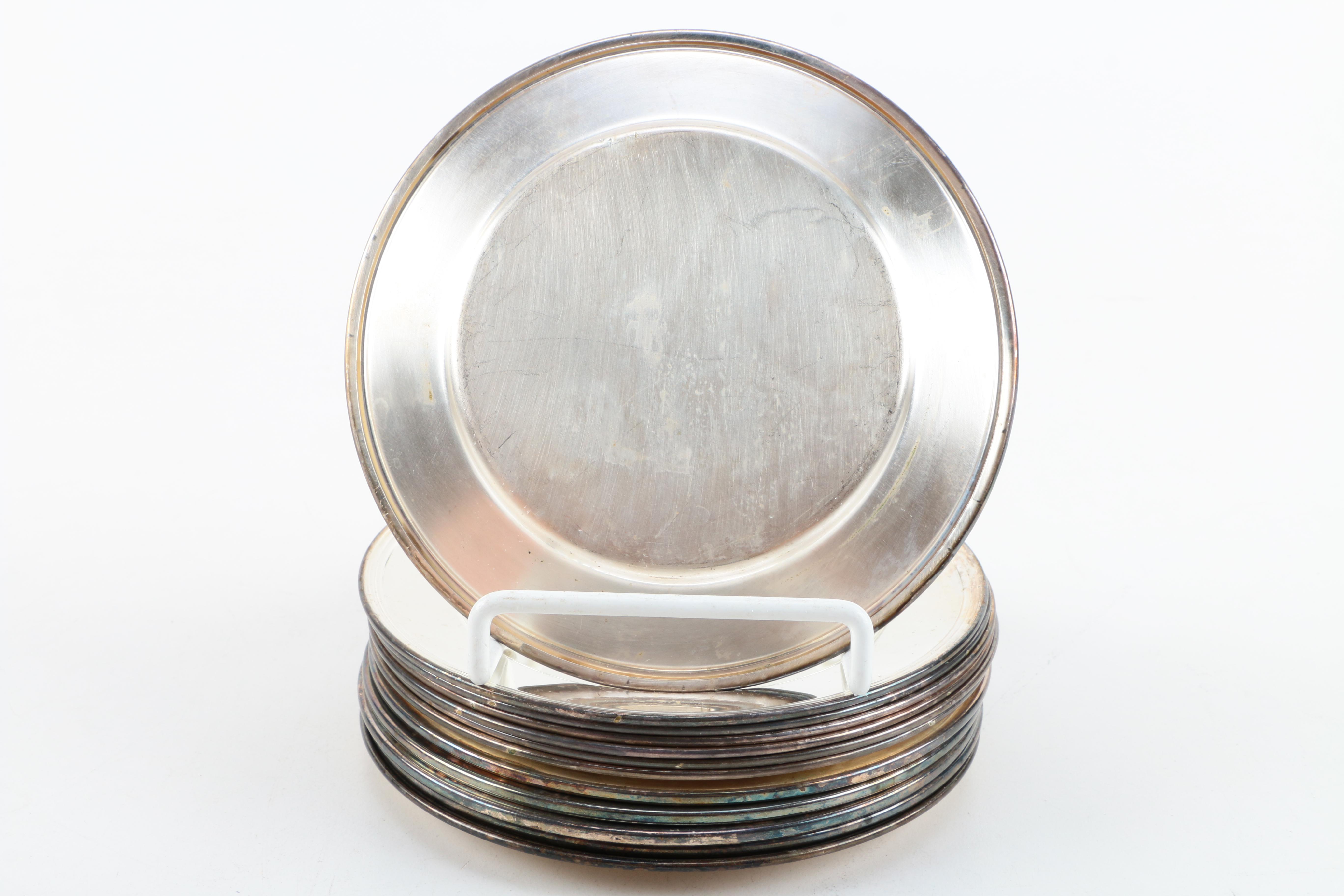 Silver-Plate and Silver-Tone Servingware Including F. B. Rogers