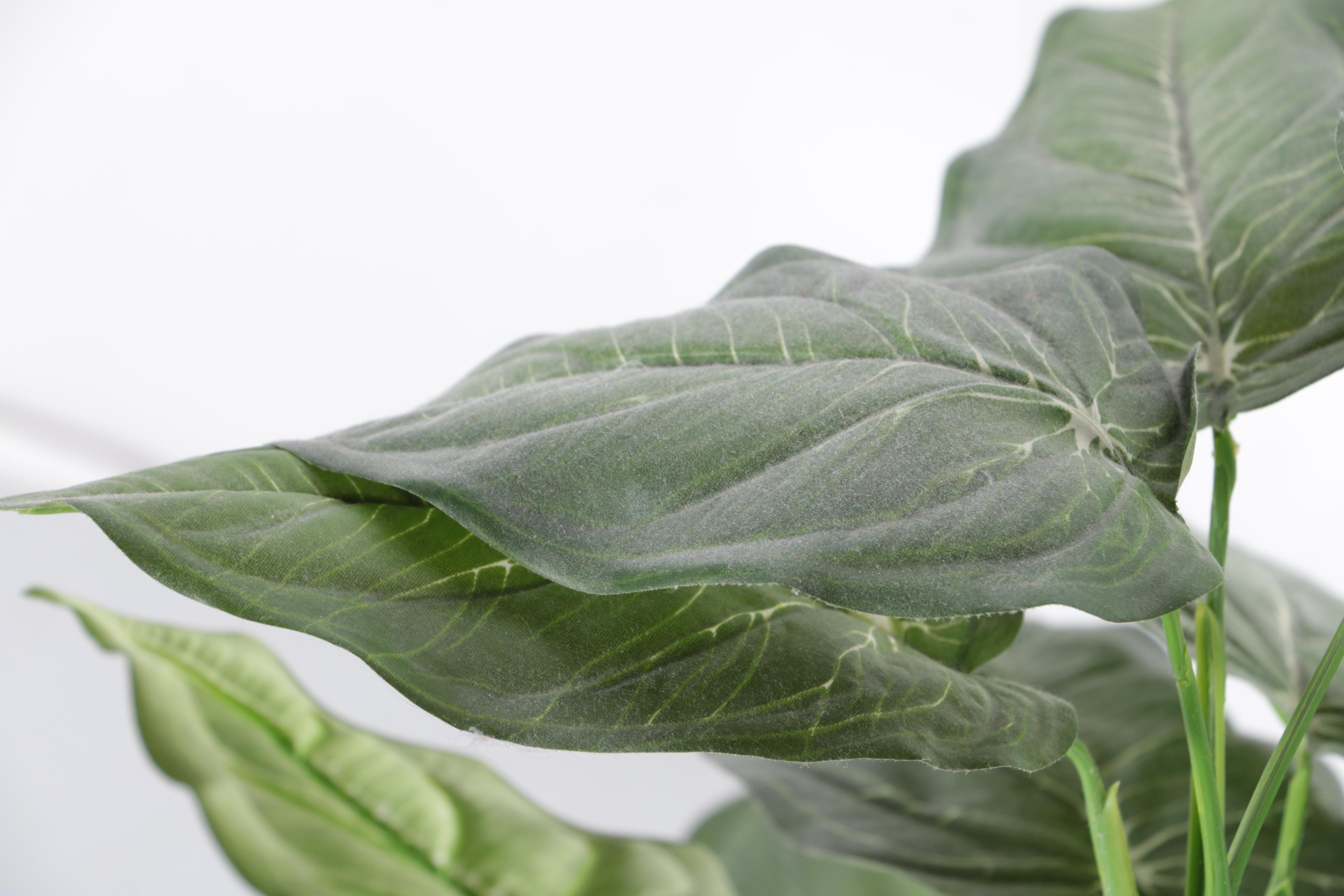 Metal Planters With Faux Greenery