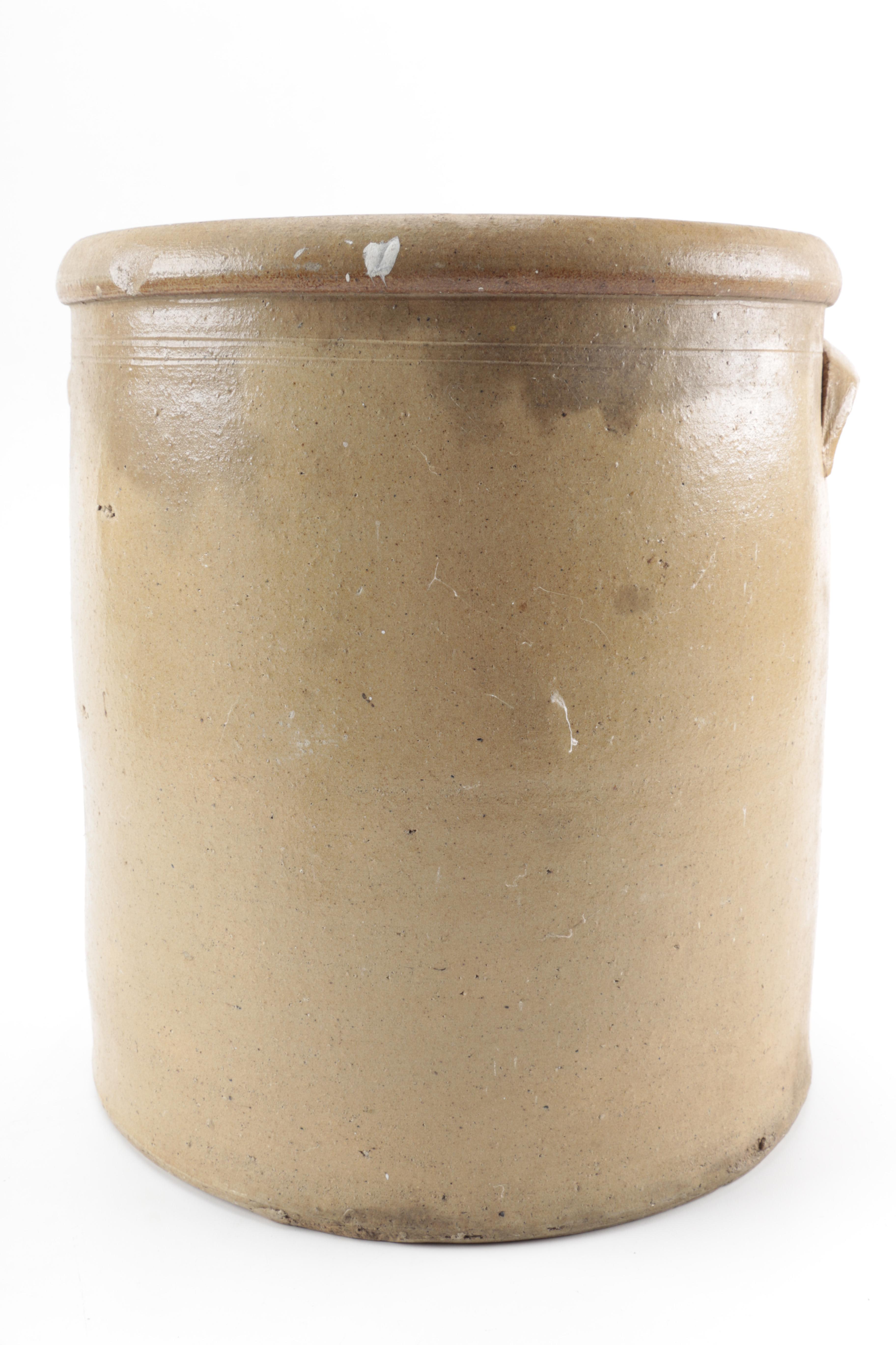Vintage 6 Gallon Stoneware Crock