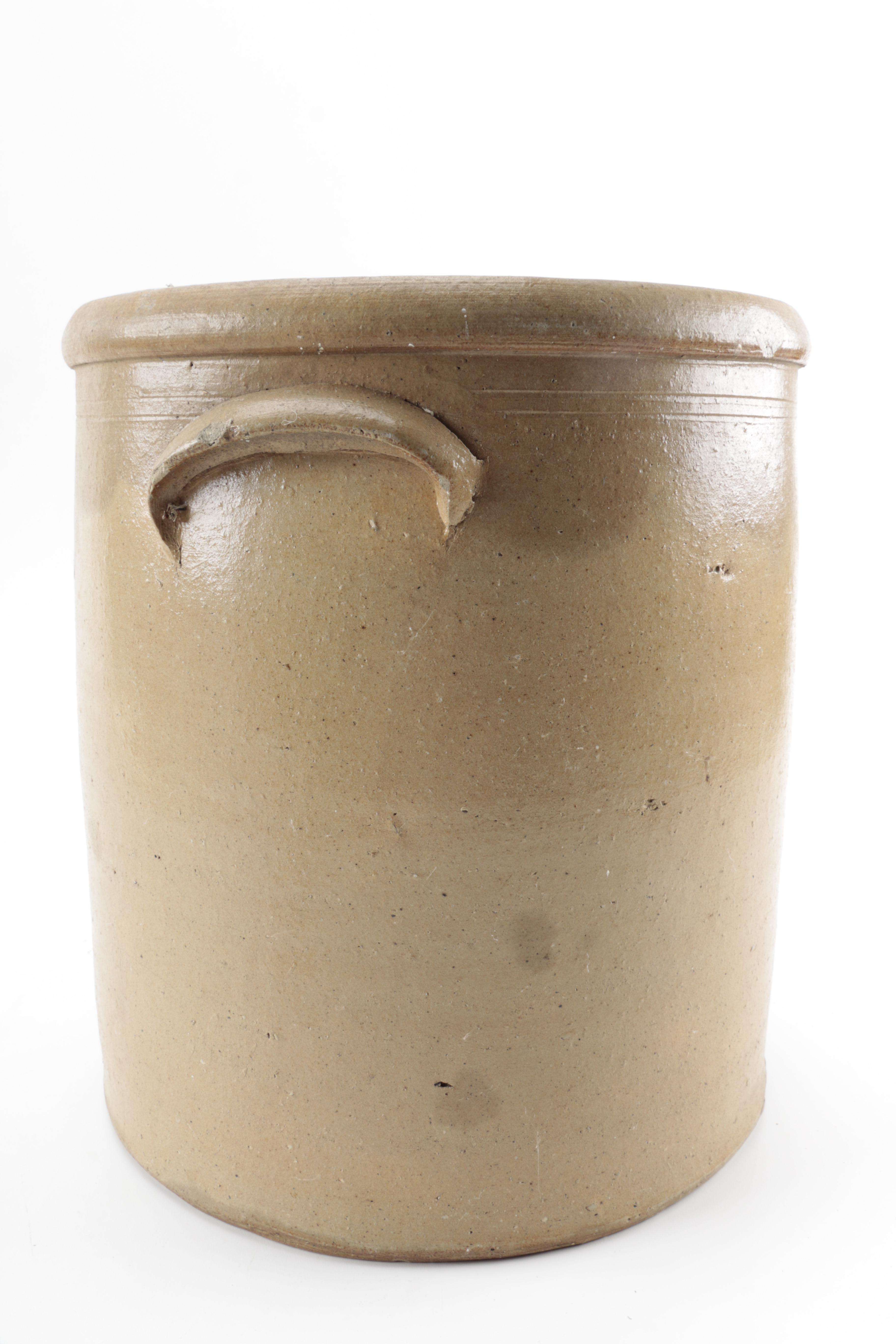 Vintage 6 Gallon Stoneware Crock