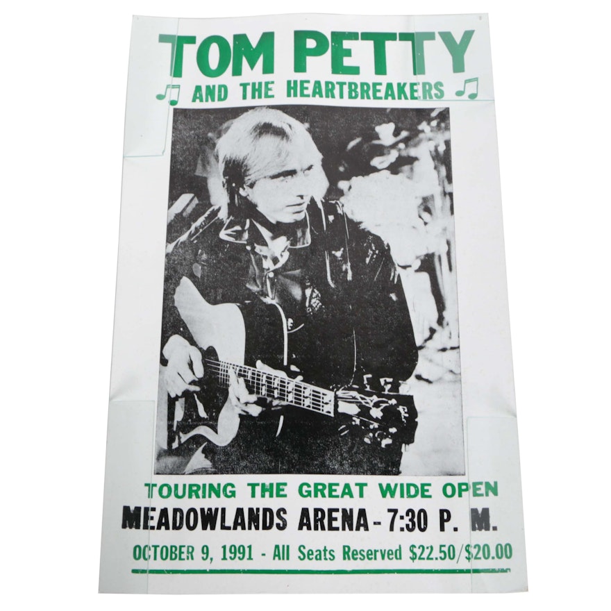 Tom Petty and the Heartbreakers Concert Serigraph Poster