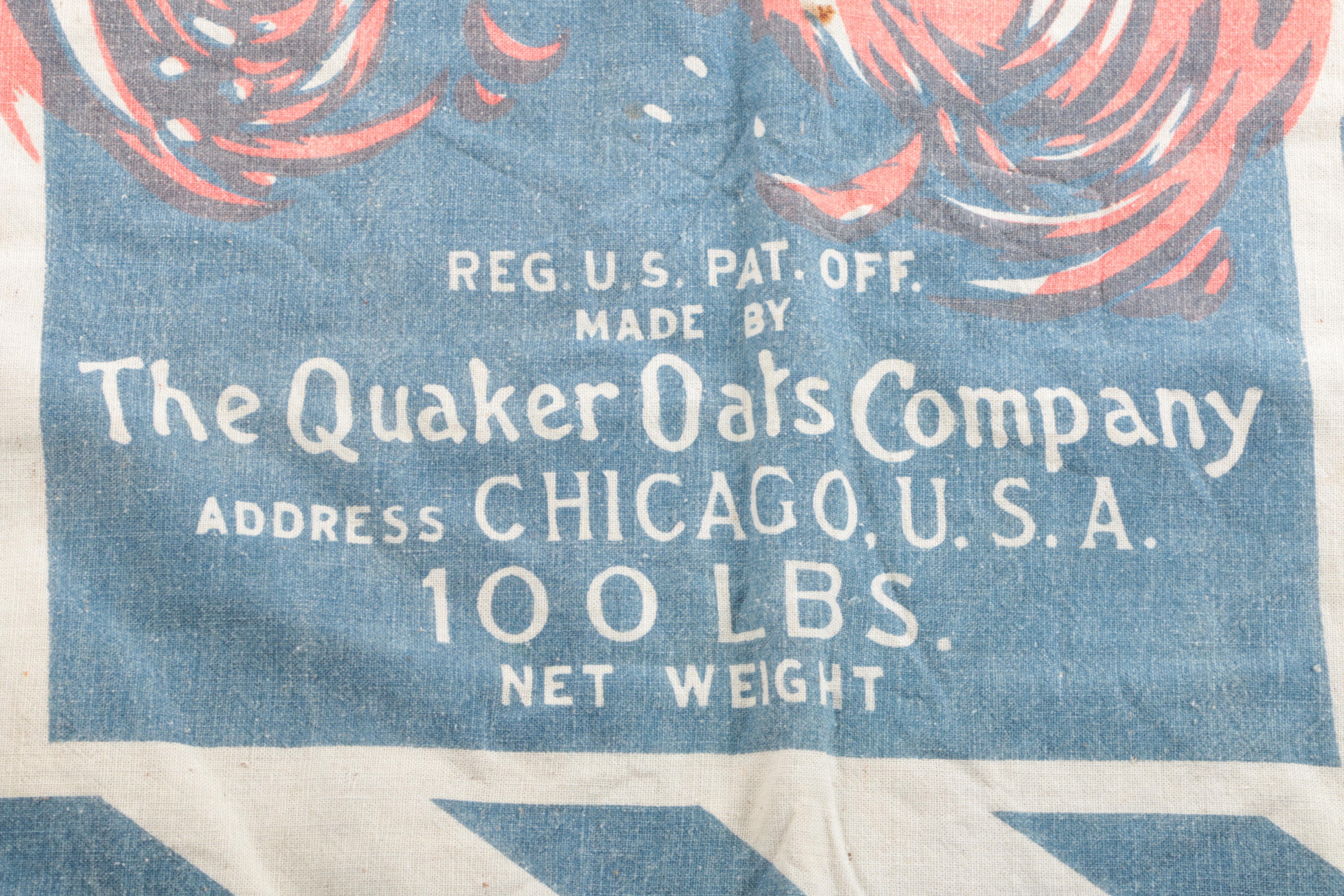 Quaker Oats Company Laying Mash Feed Bag