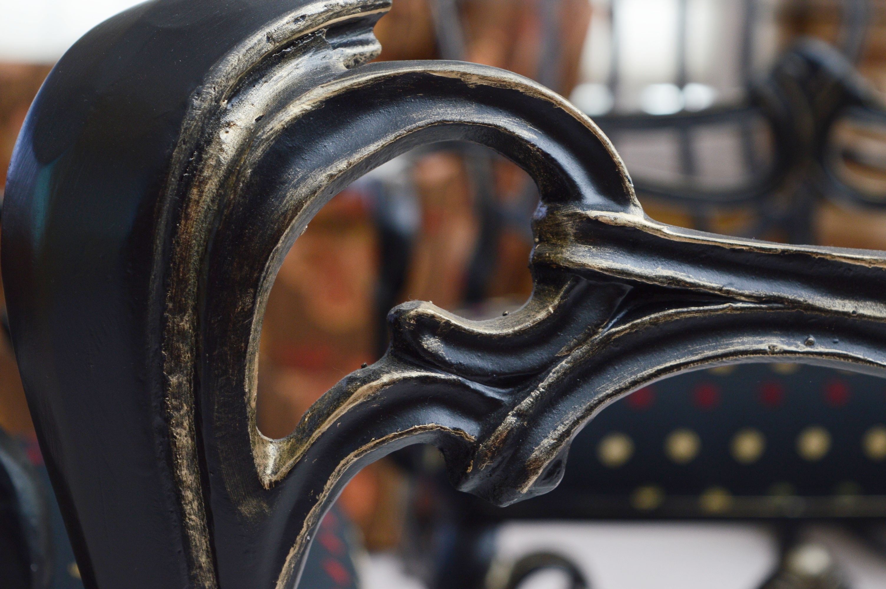 Wrought Iron and Glass Top Dining Table and Chairs